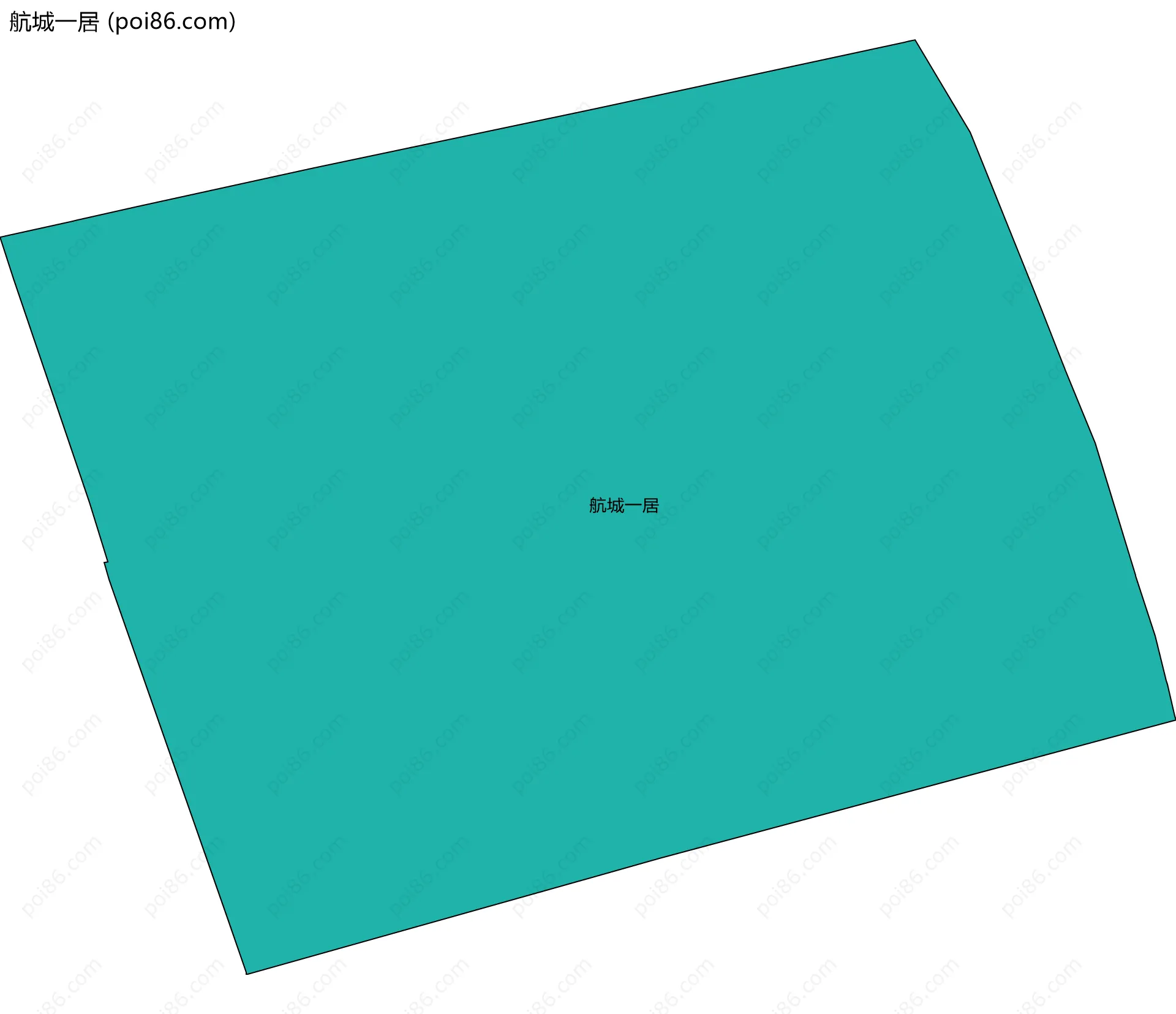 航城一居边界地图