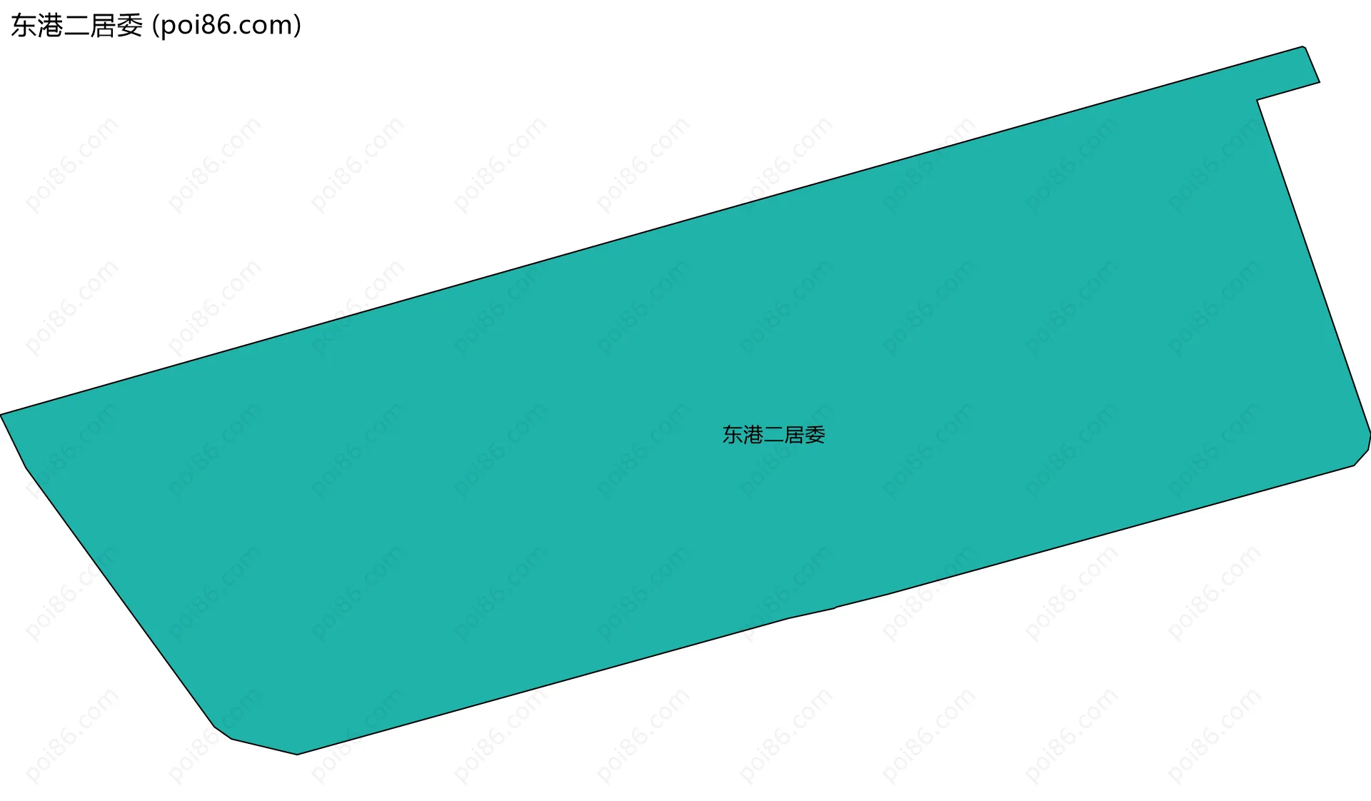 东港二居委边界地图