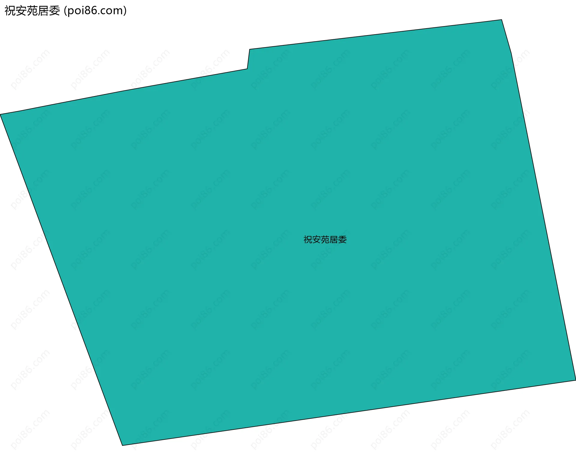 祝安苑居委边界地图