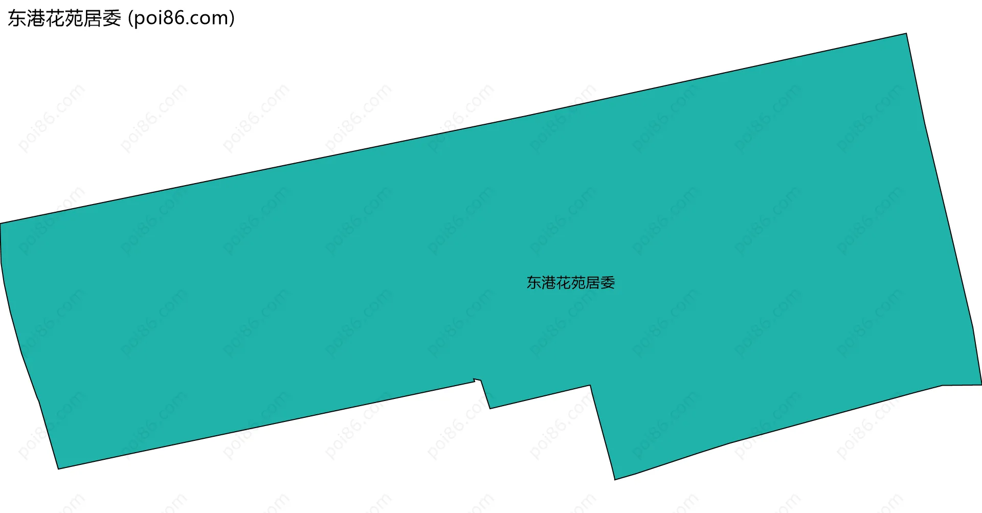 东港花苑居委边界地图