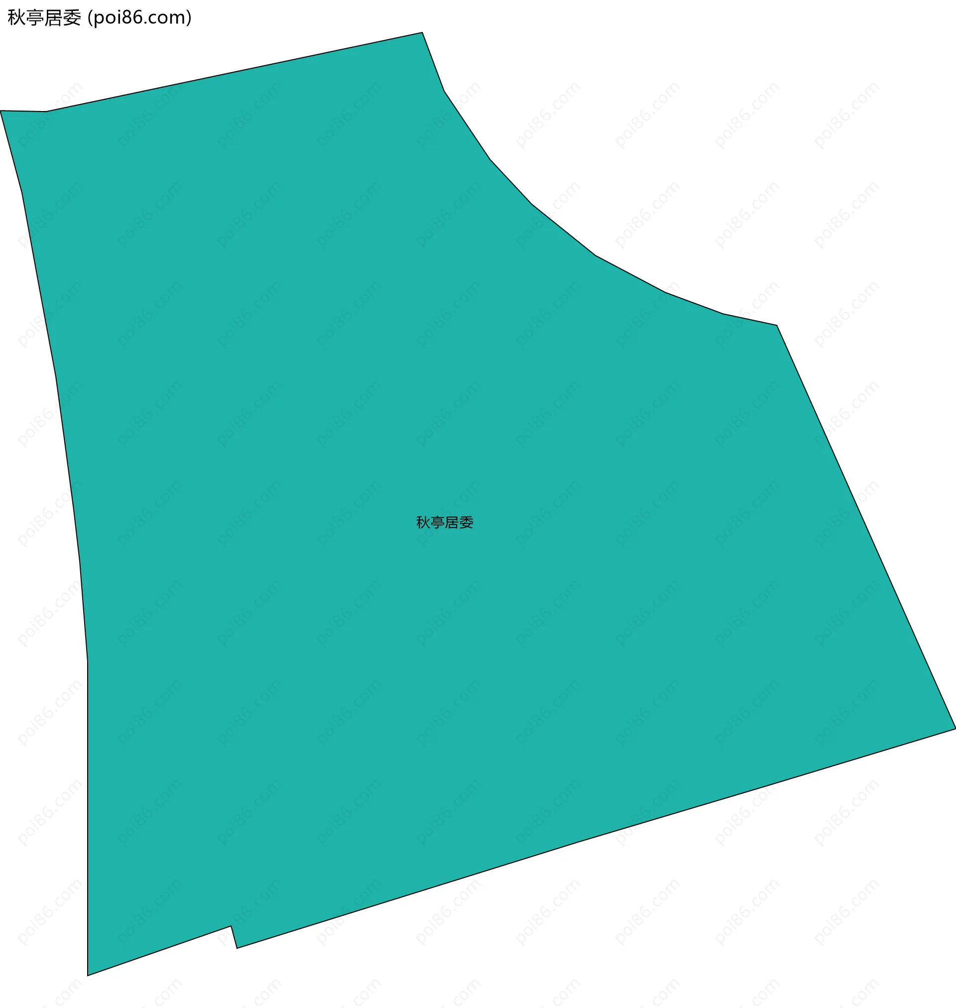 秋亭居委边界地图