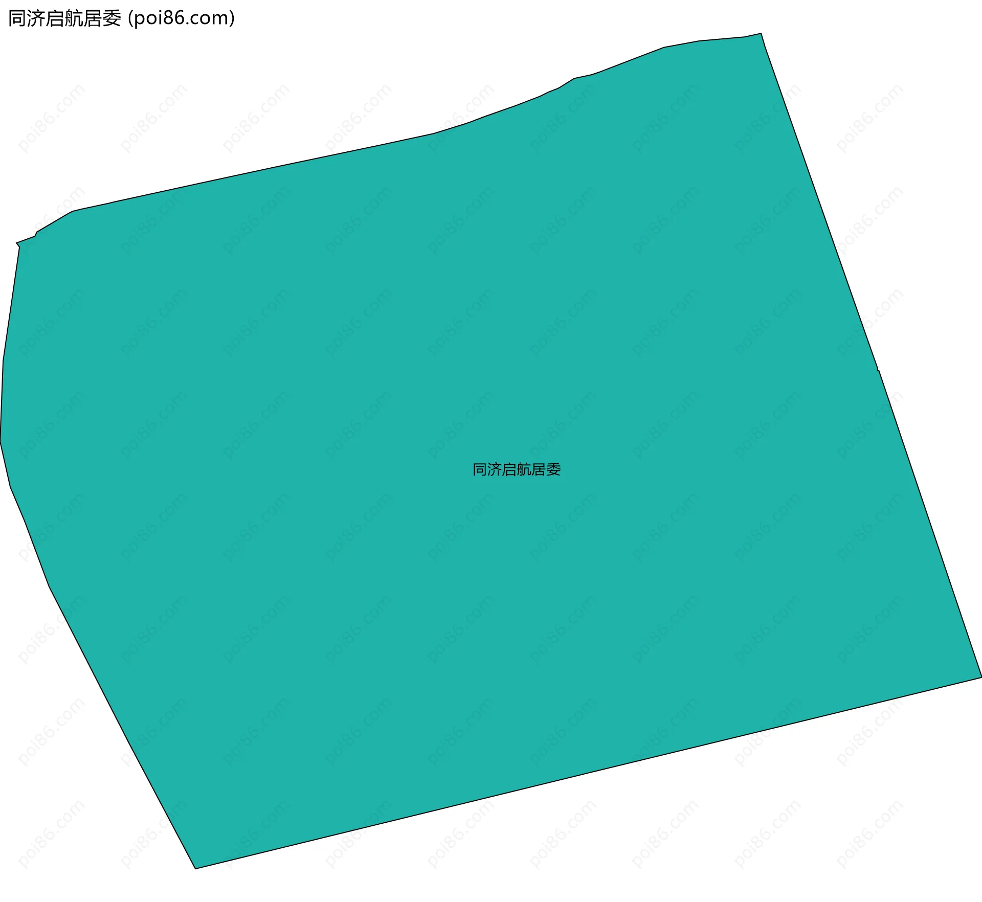 同济启航居委边界地图