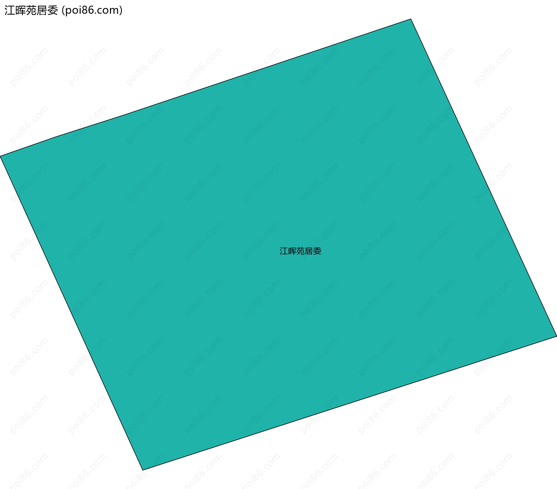 江晖苑居委边界地图