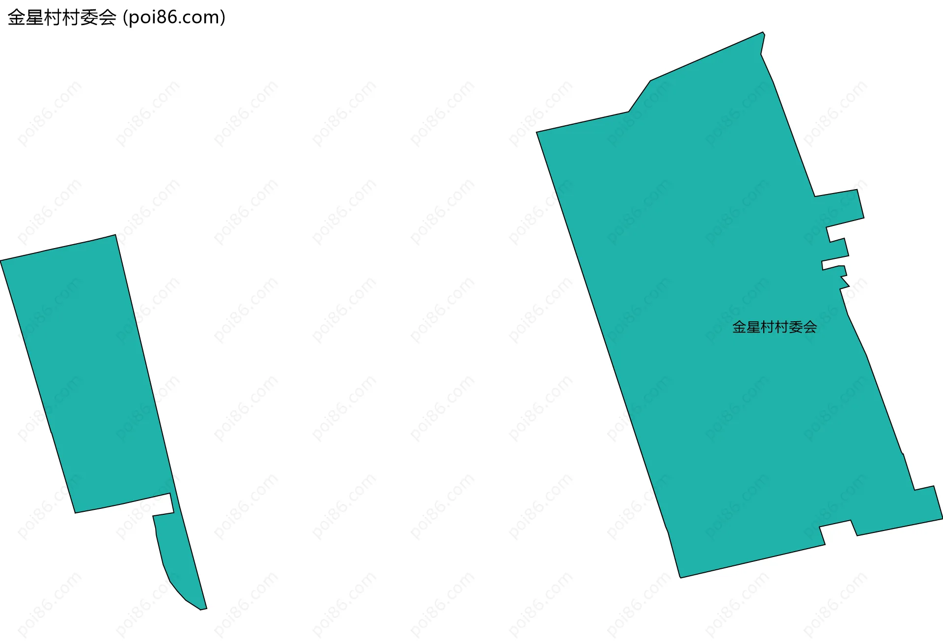 金星村村委会边界地图