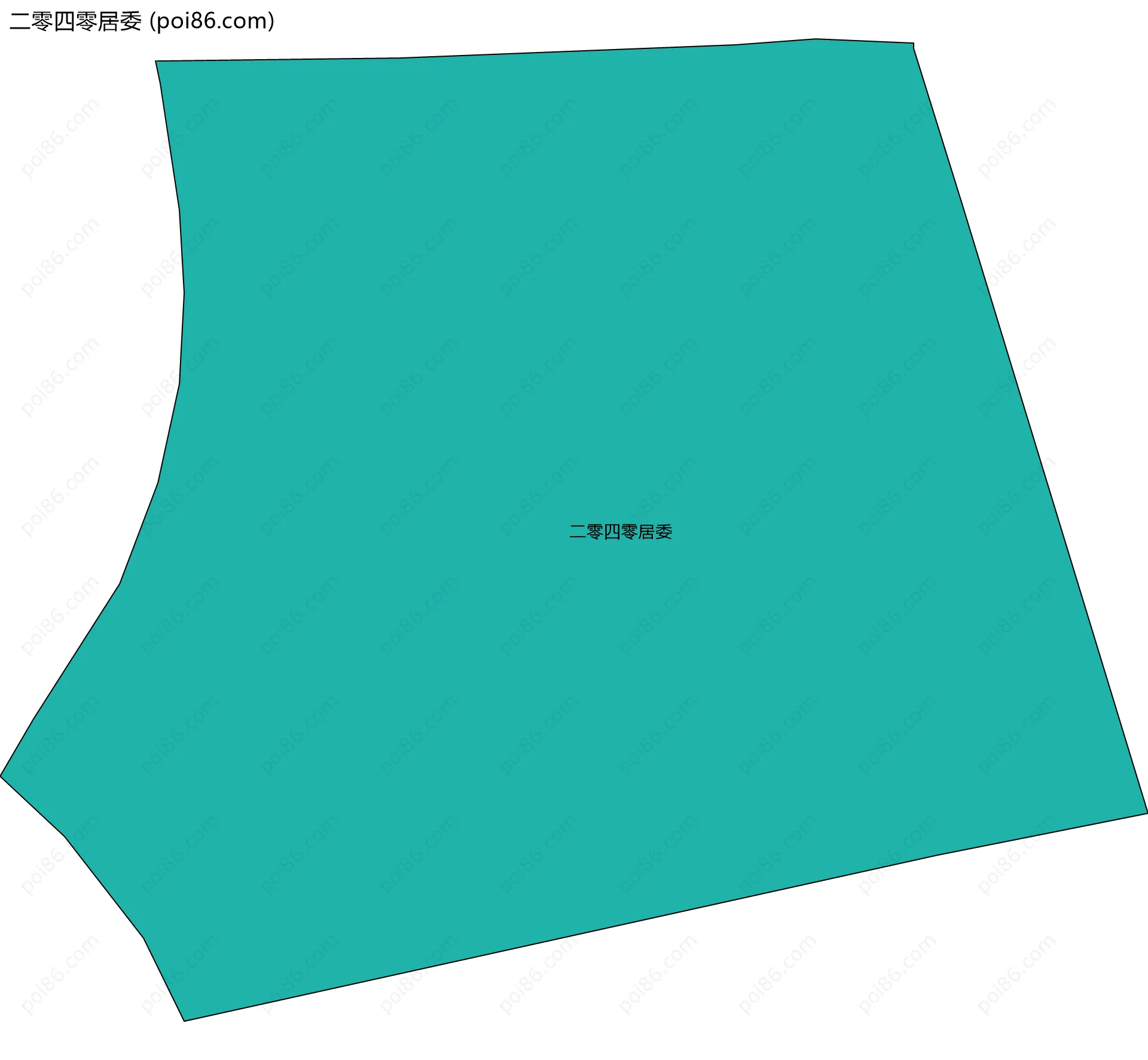 二零四零居委边界地图