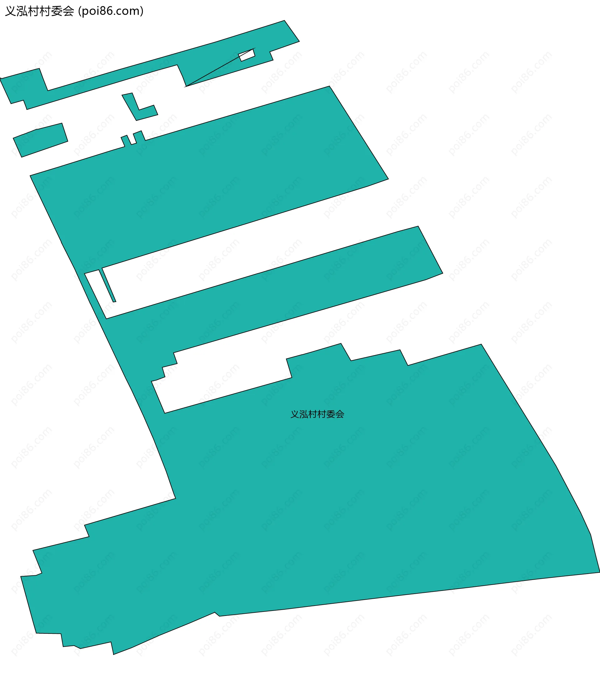 义泓村村委会边界地图