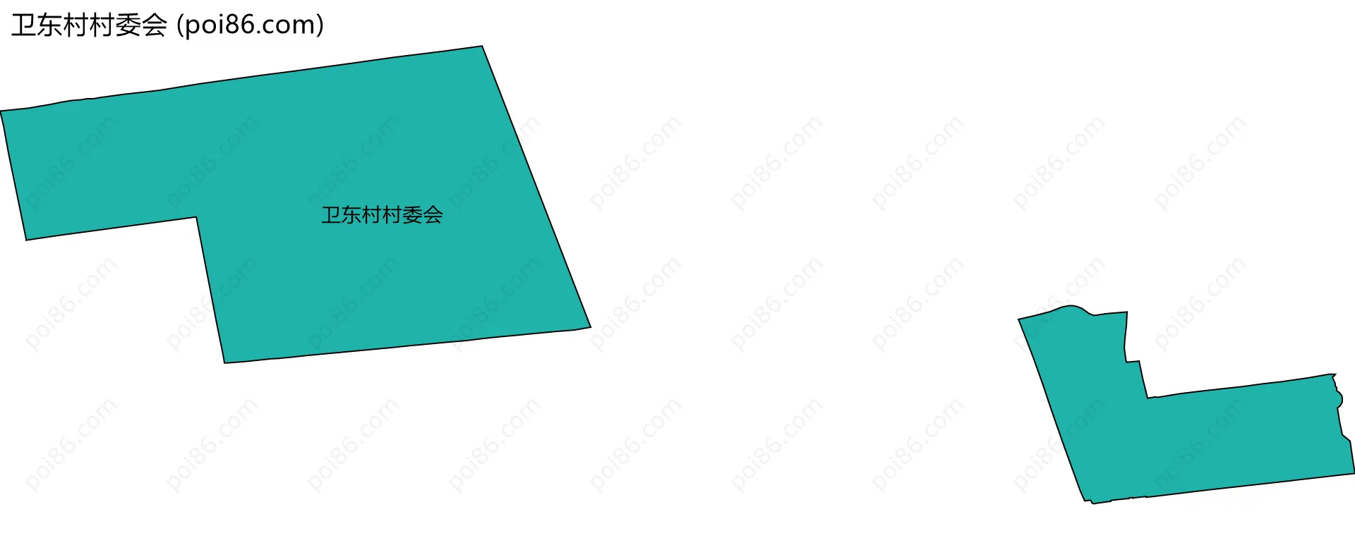 卫东村村委会边界地图