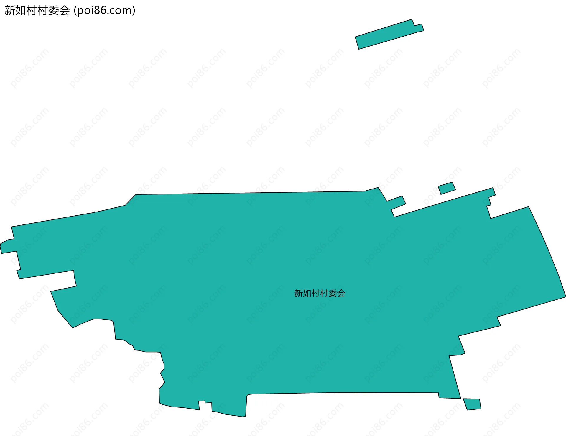 新如村村委会边界地图