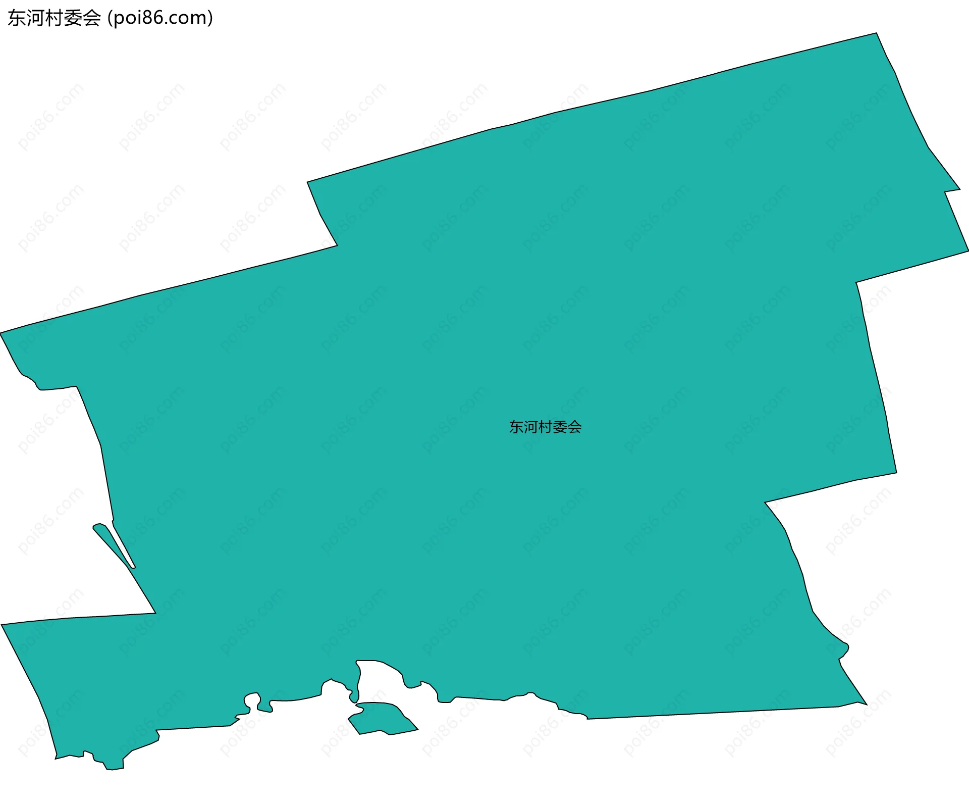 东河村委会边界地图