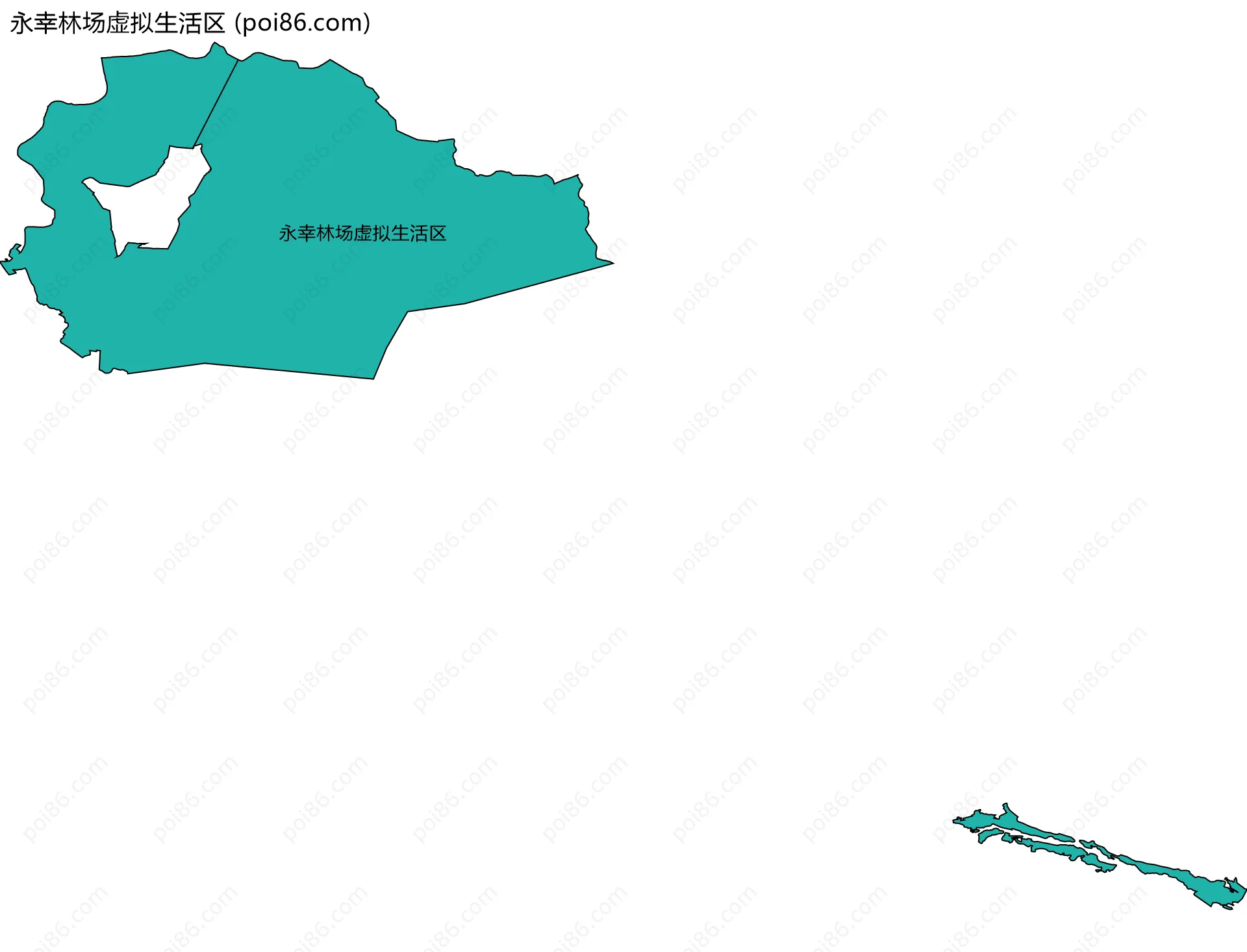 永幸林场虚拟生活区边界地图
