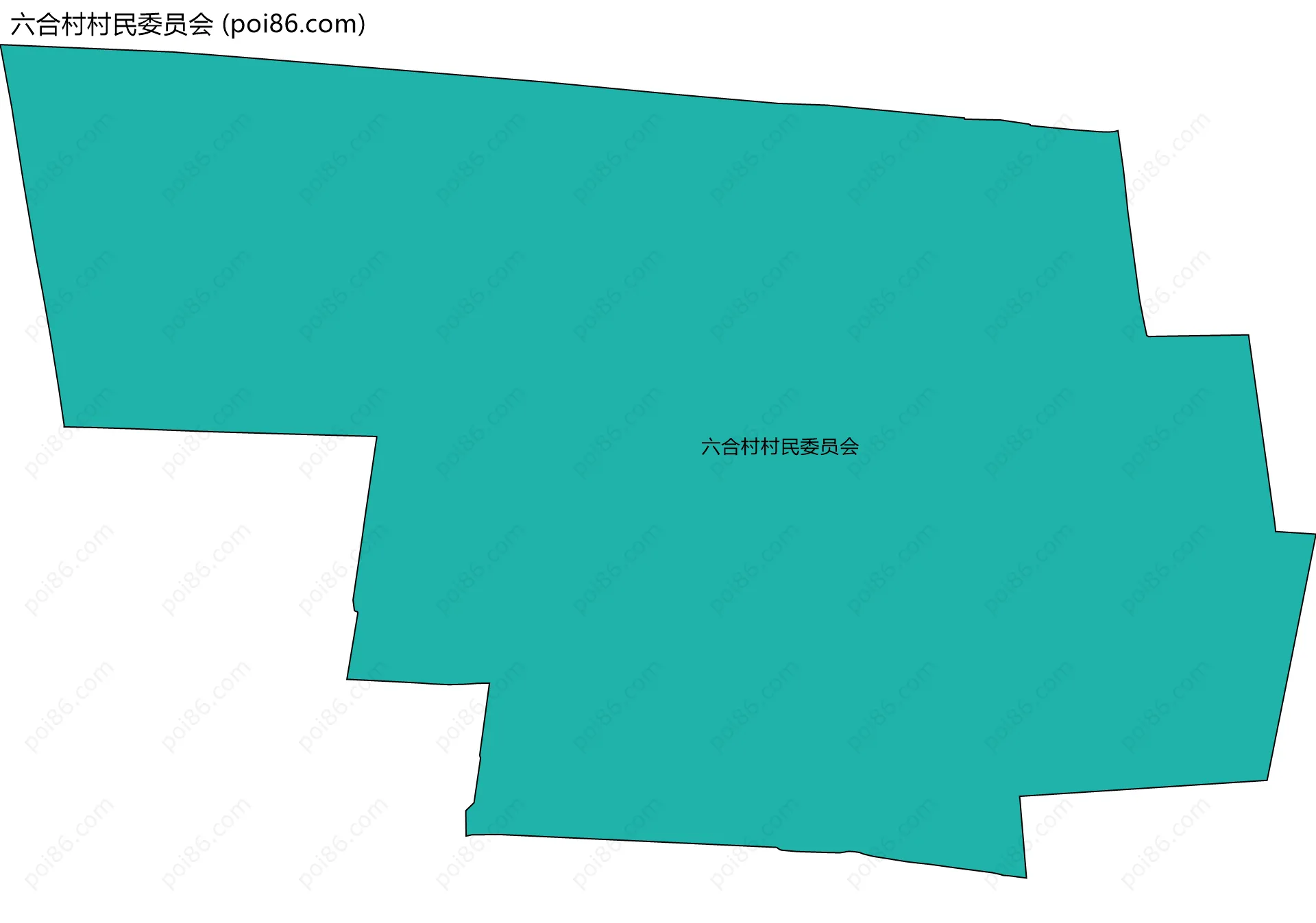 六合村村民委员会边界地图