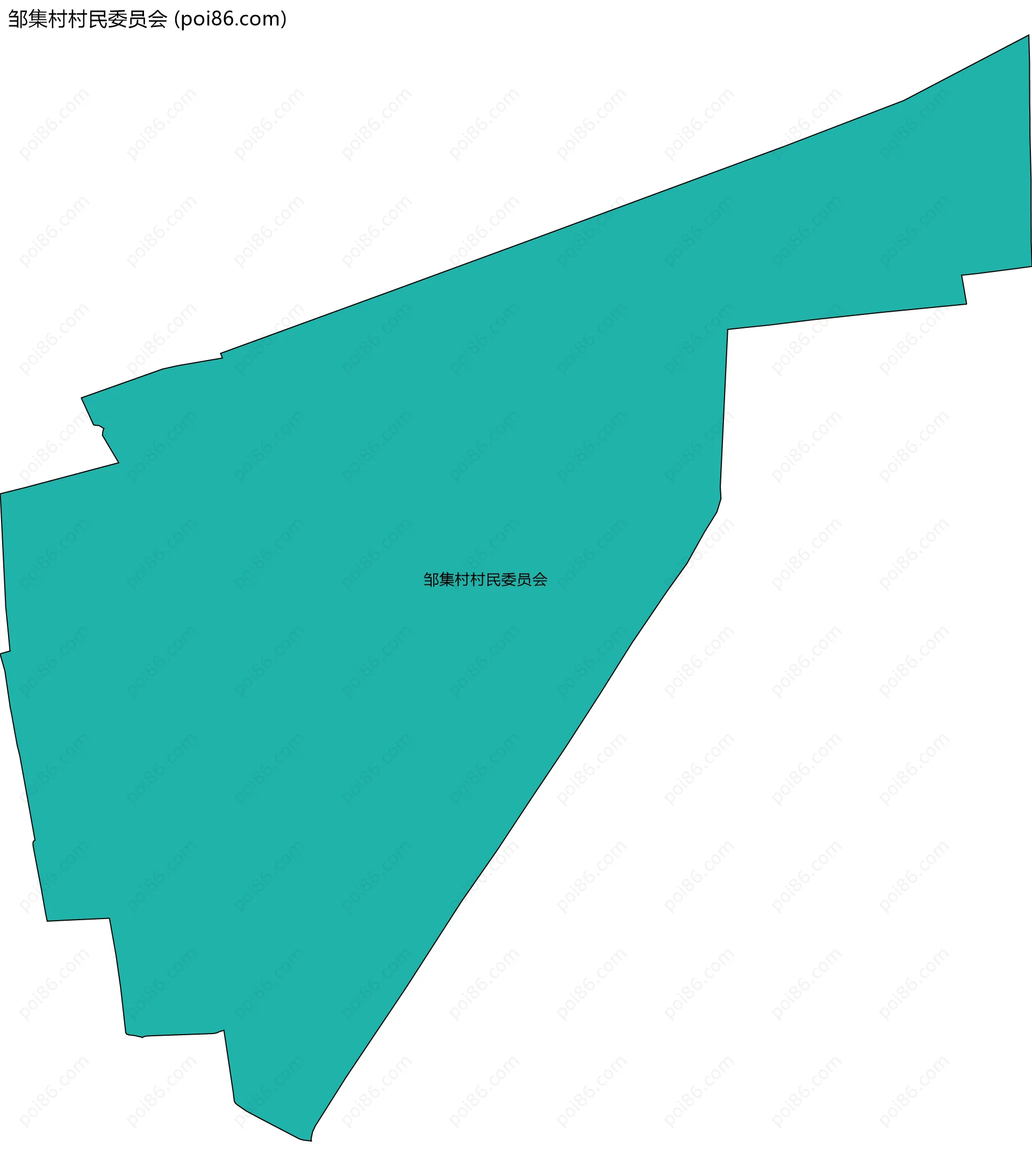 邹集村村民委员会边界地图