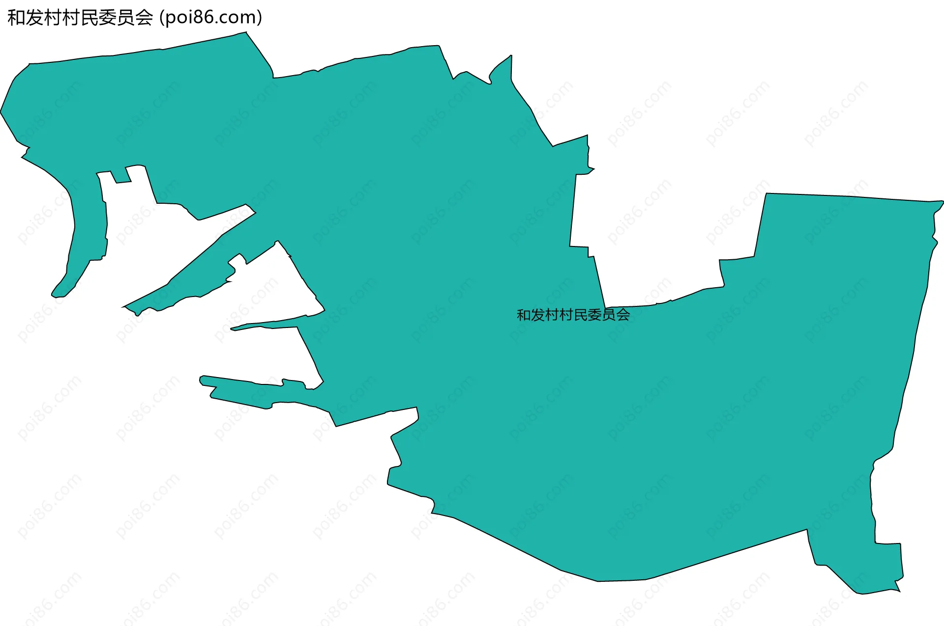和发村村民委员会边界地图