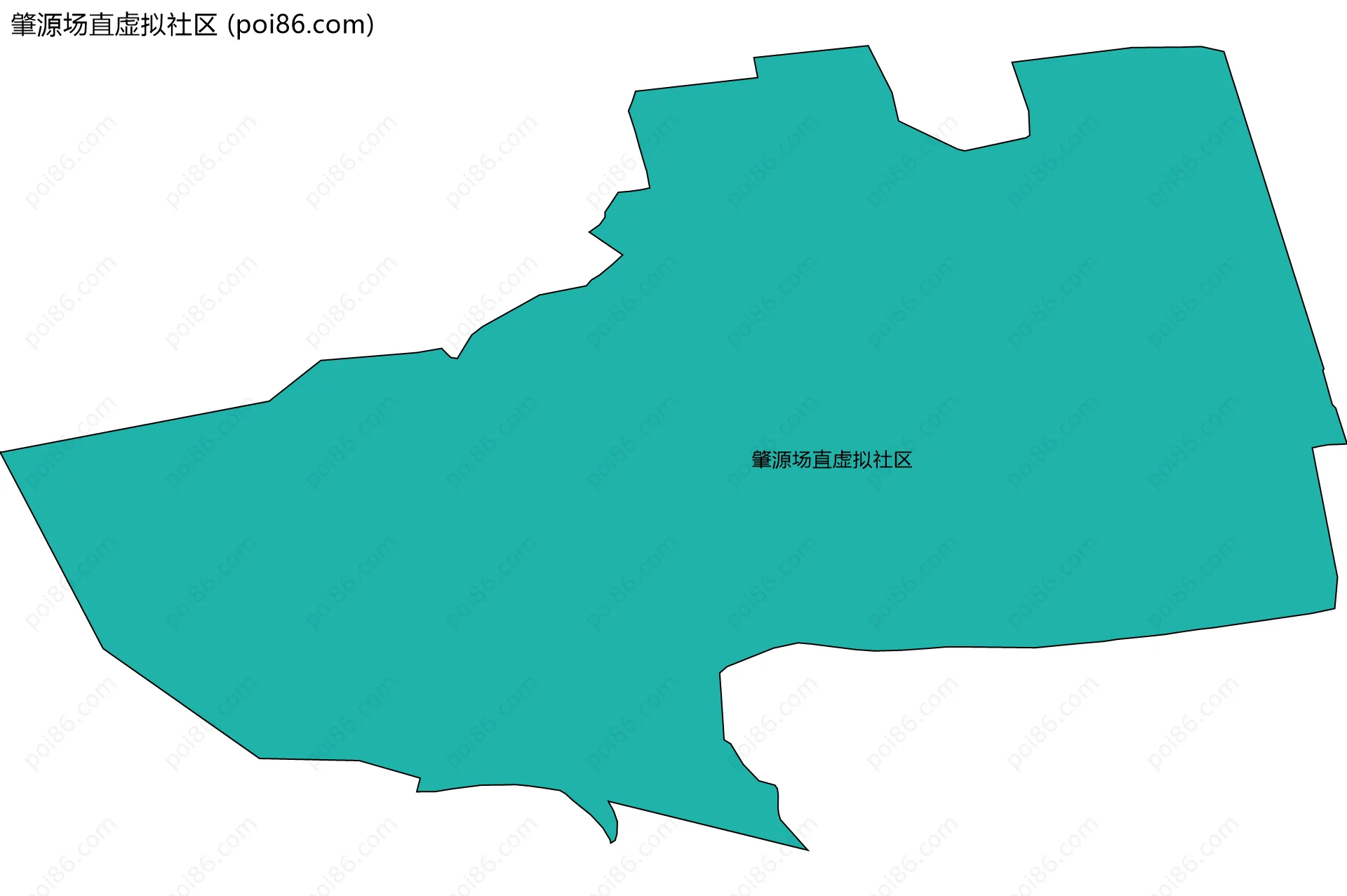 肇源场直虚拟社区边界地图