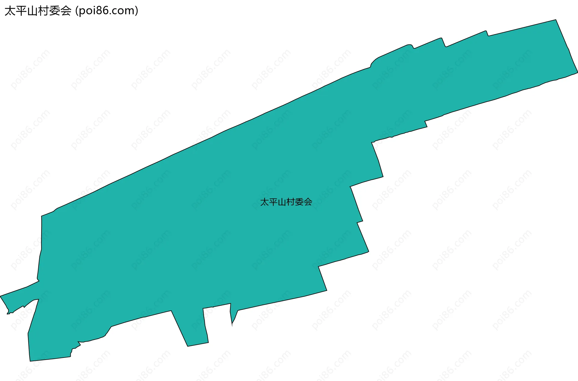 太平山村委会边界地图