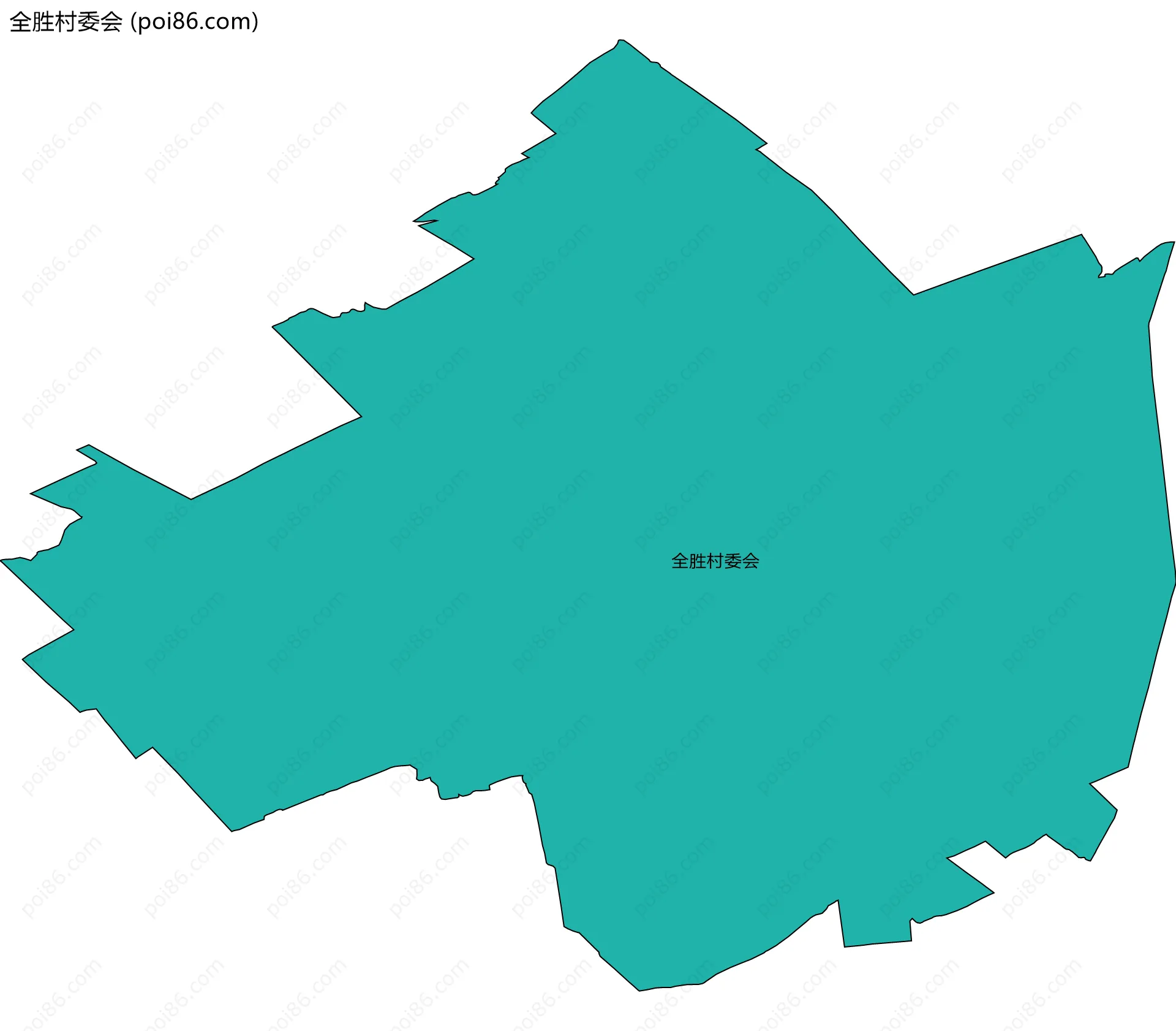 全胜村委会边界地图