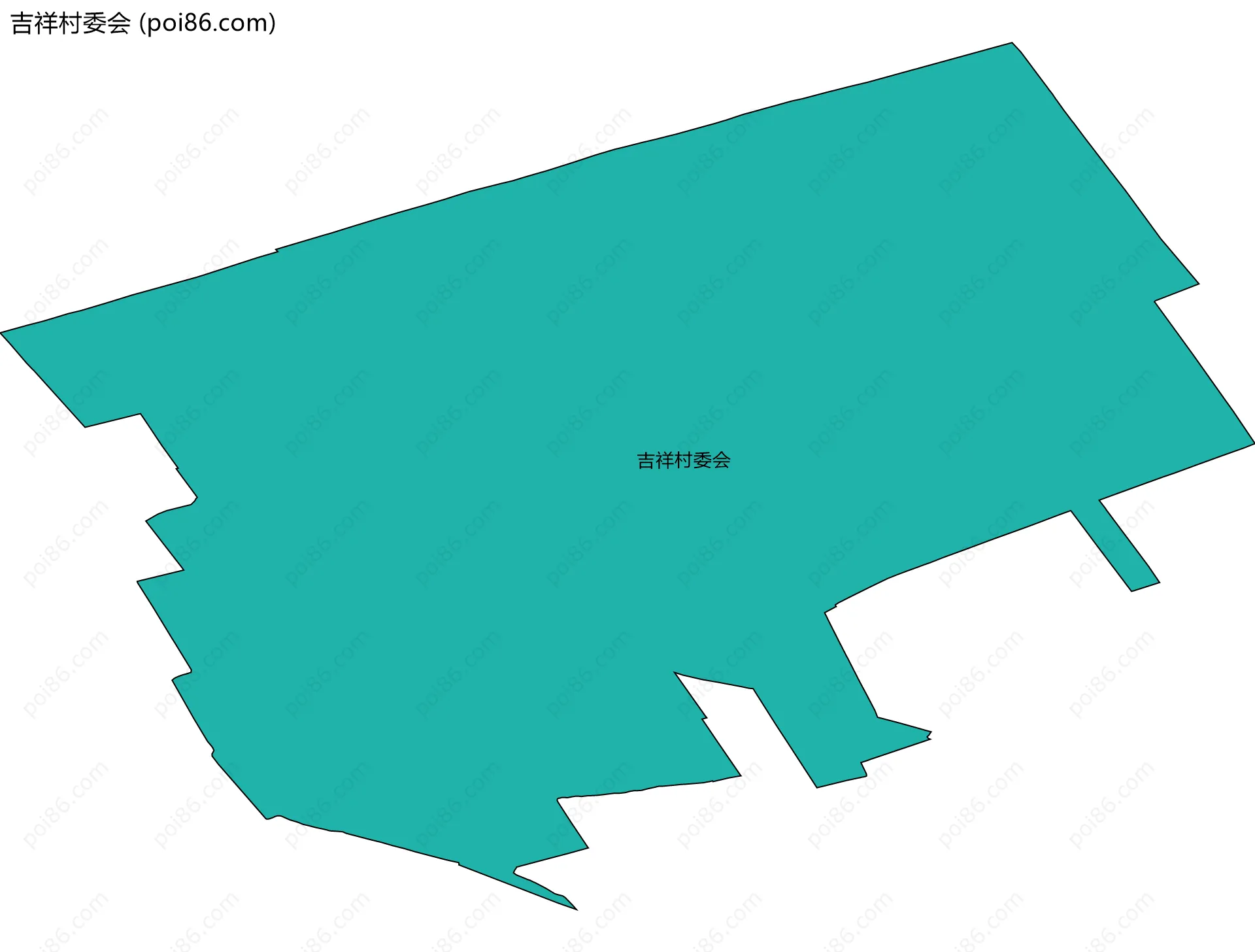 吉祥村委会边界地图