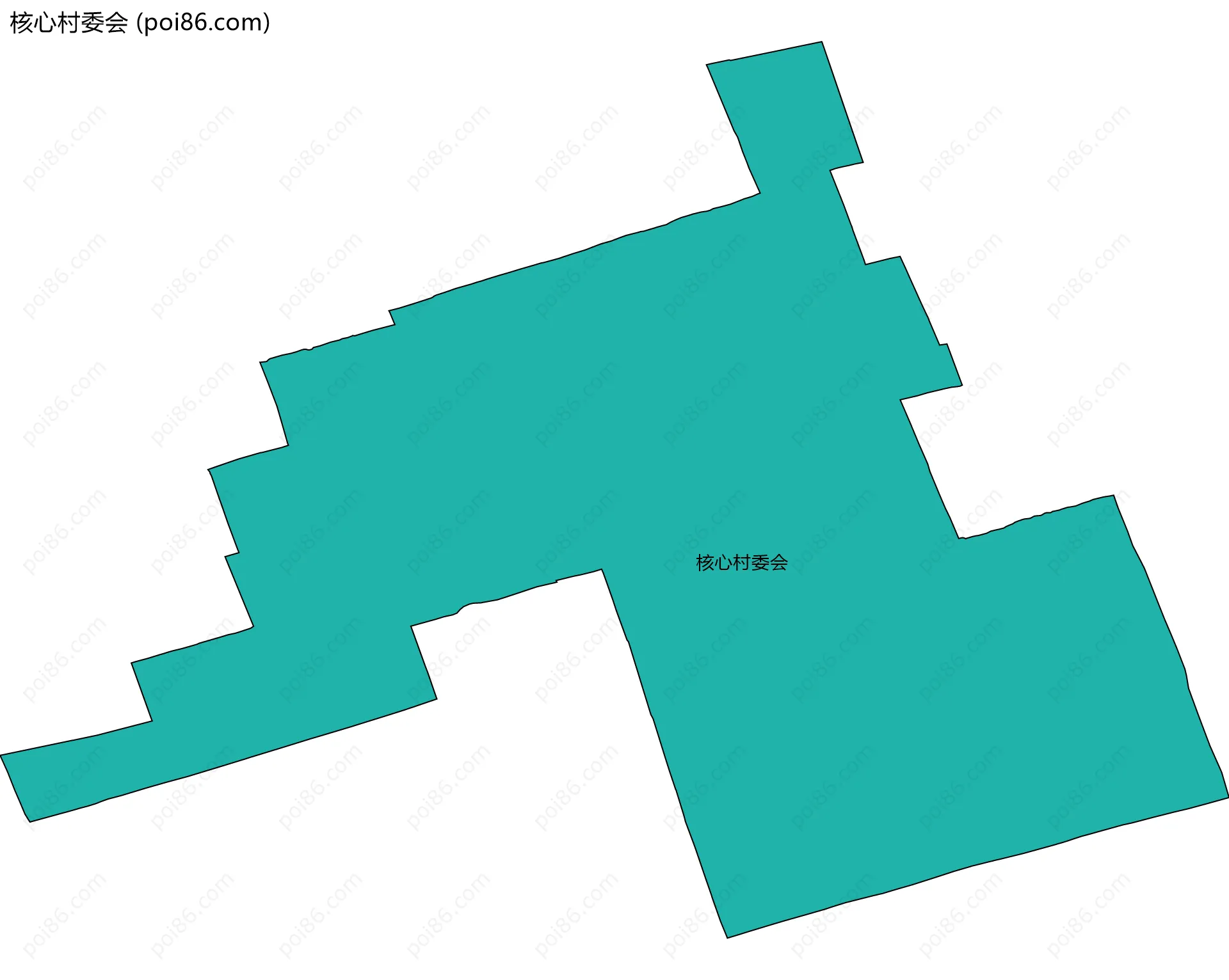 核心村委会边界地图