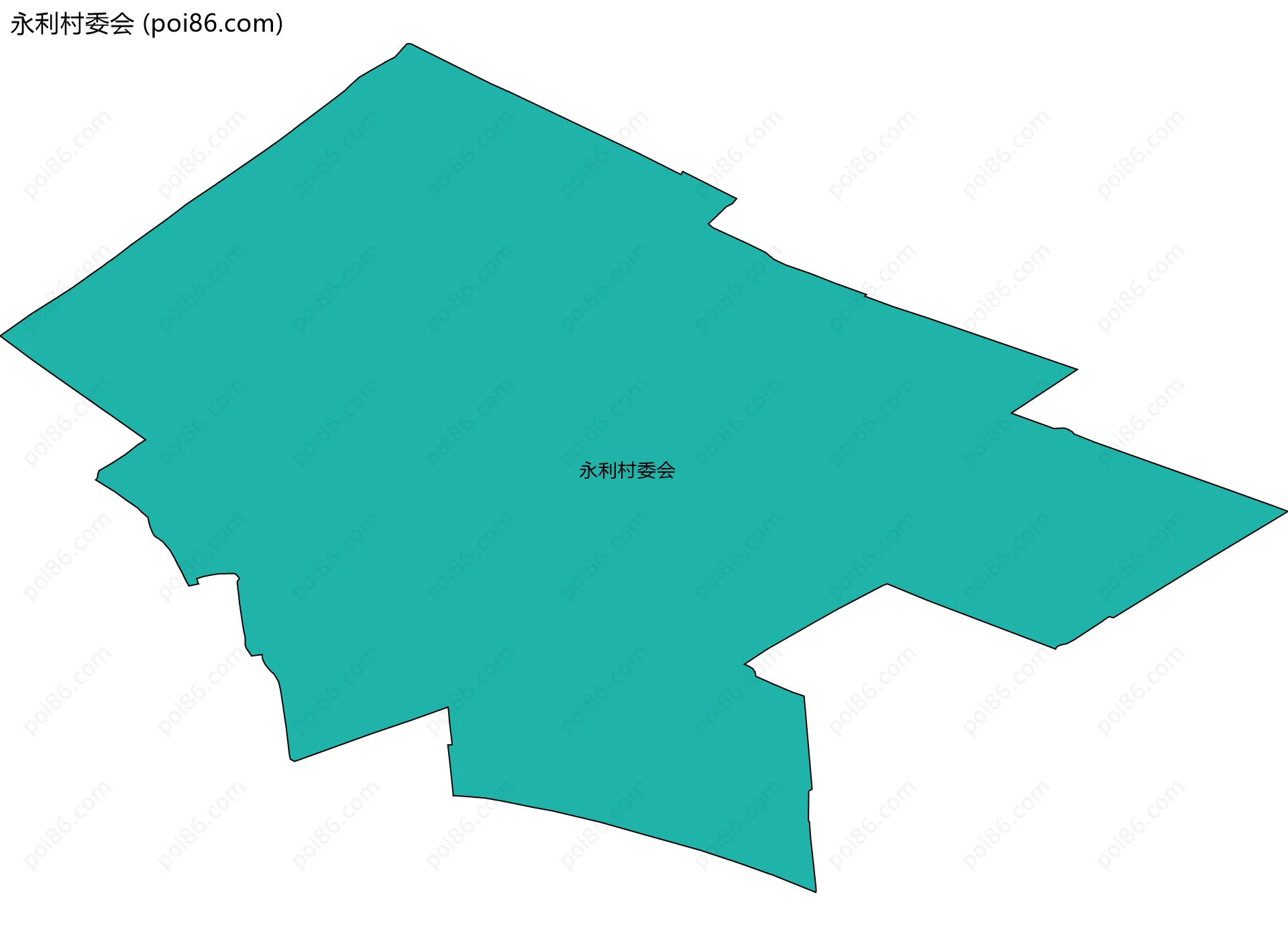 永利村委会边界地图