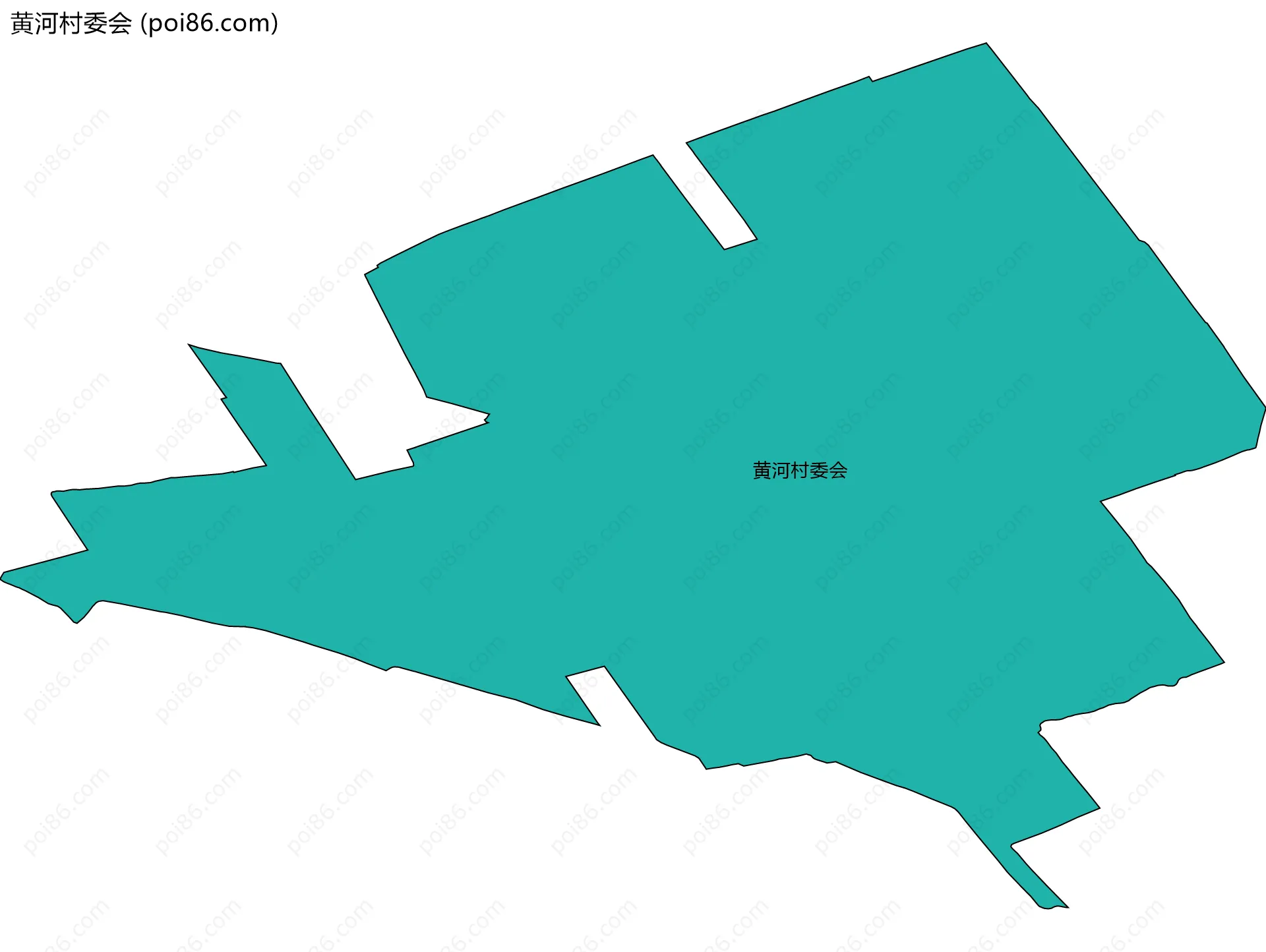 黄河村委会边界地图