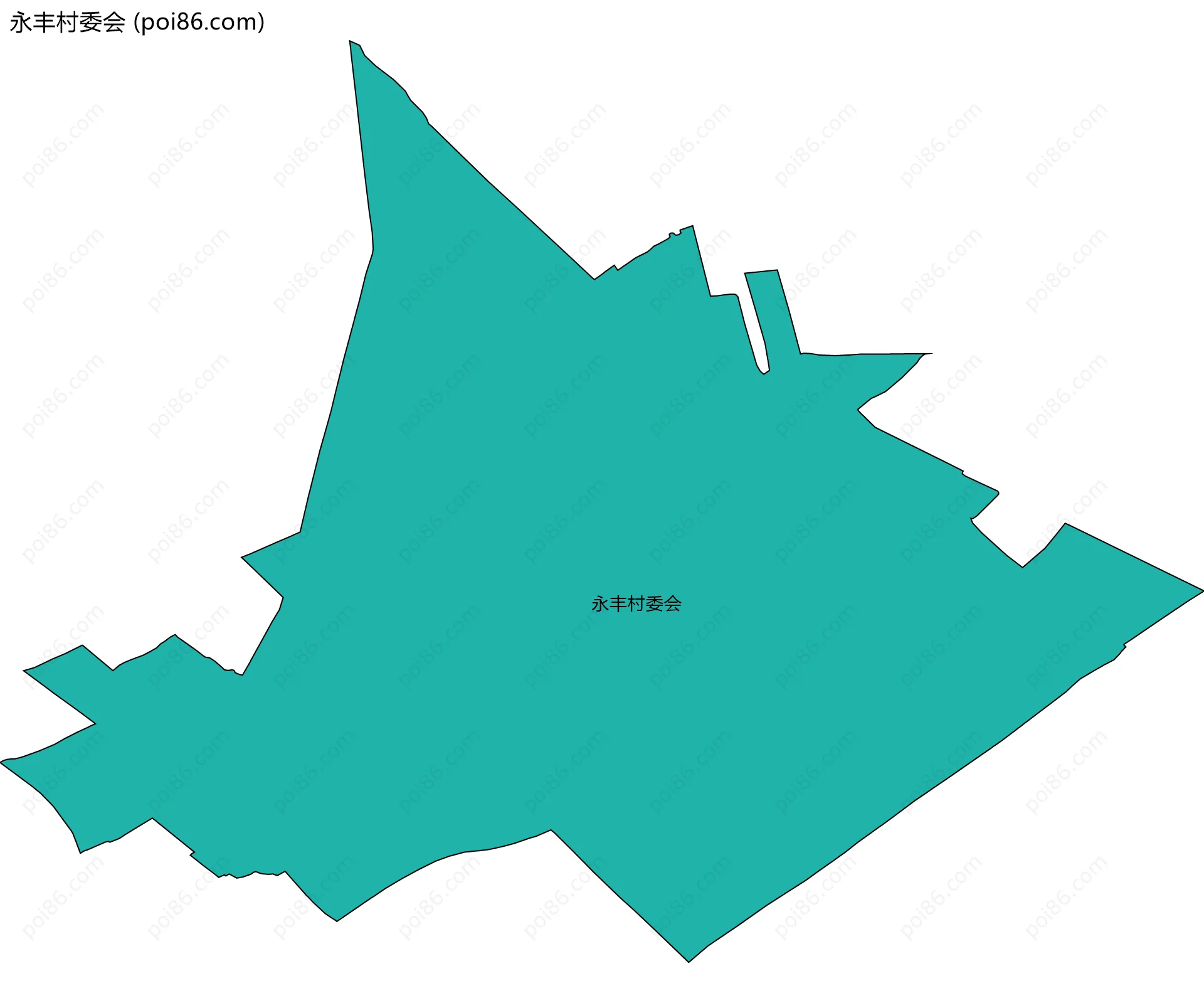 永丰村委会边界地图