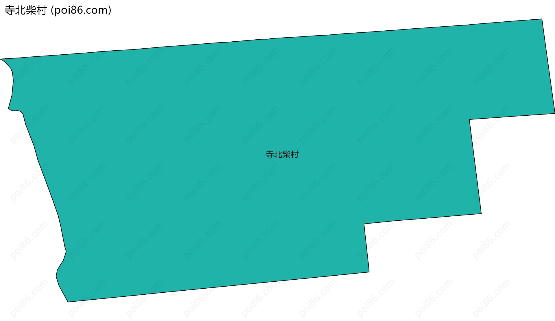 寺北柴村边界地图