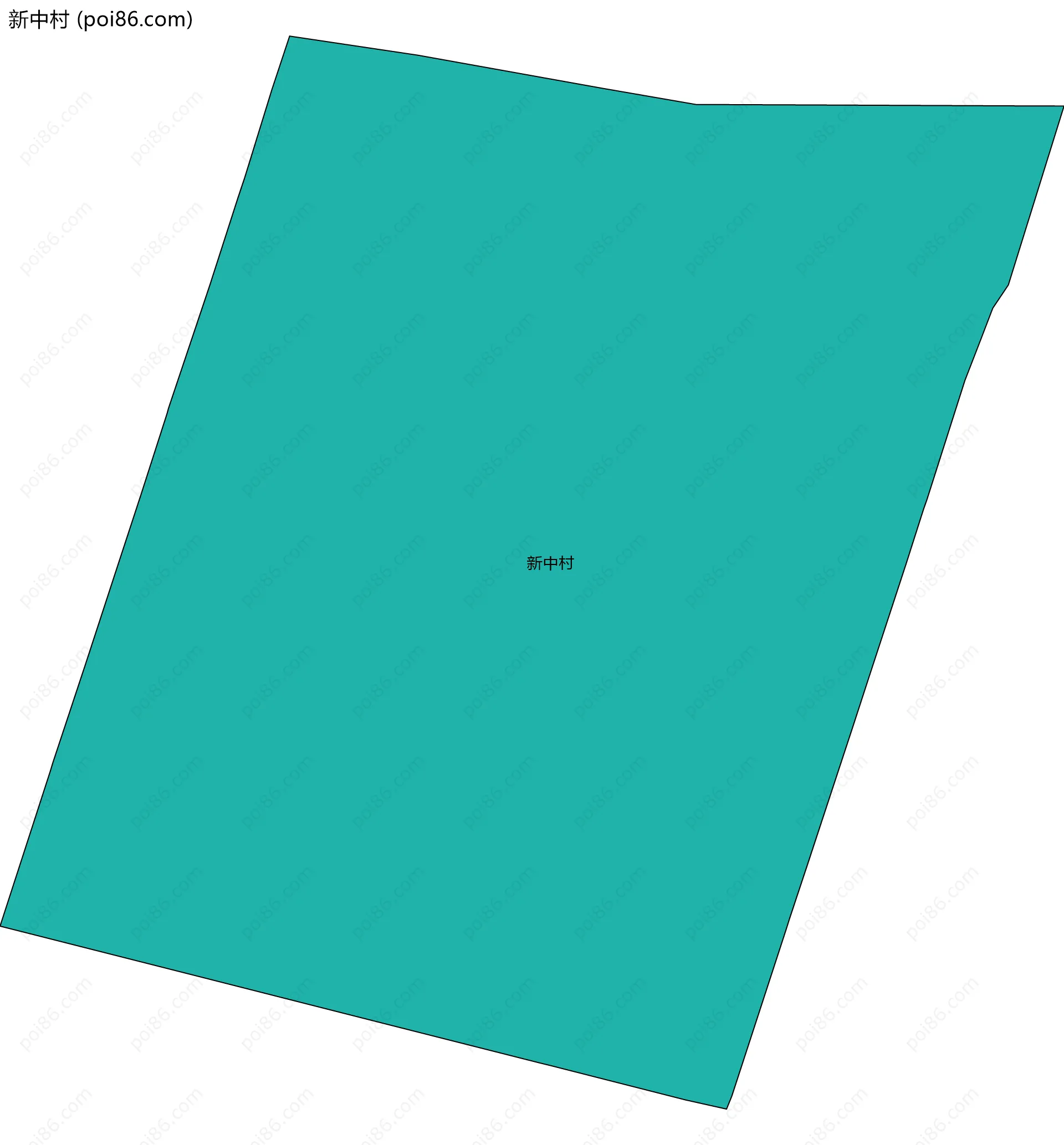 新中村边界地图