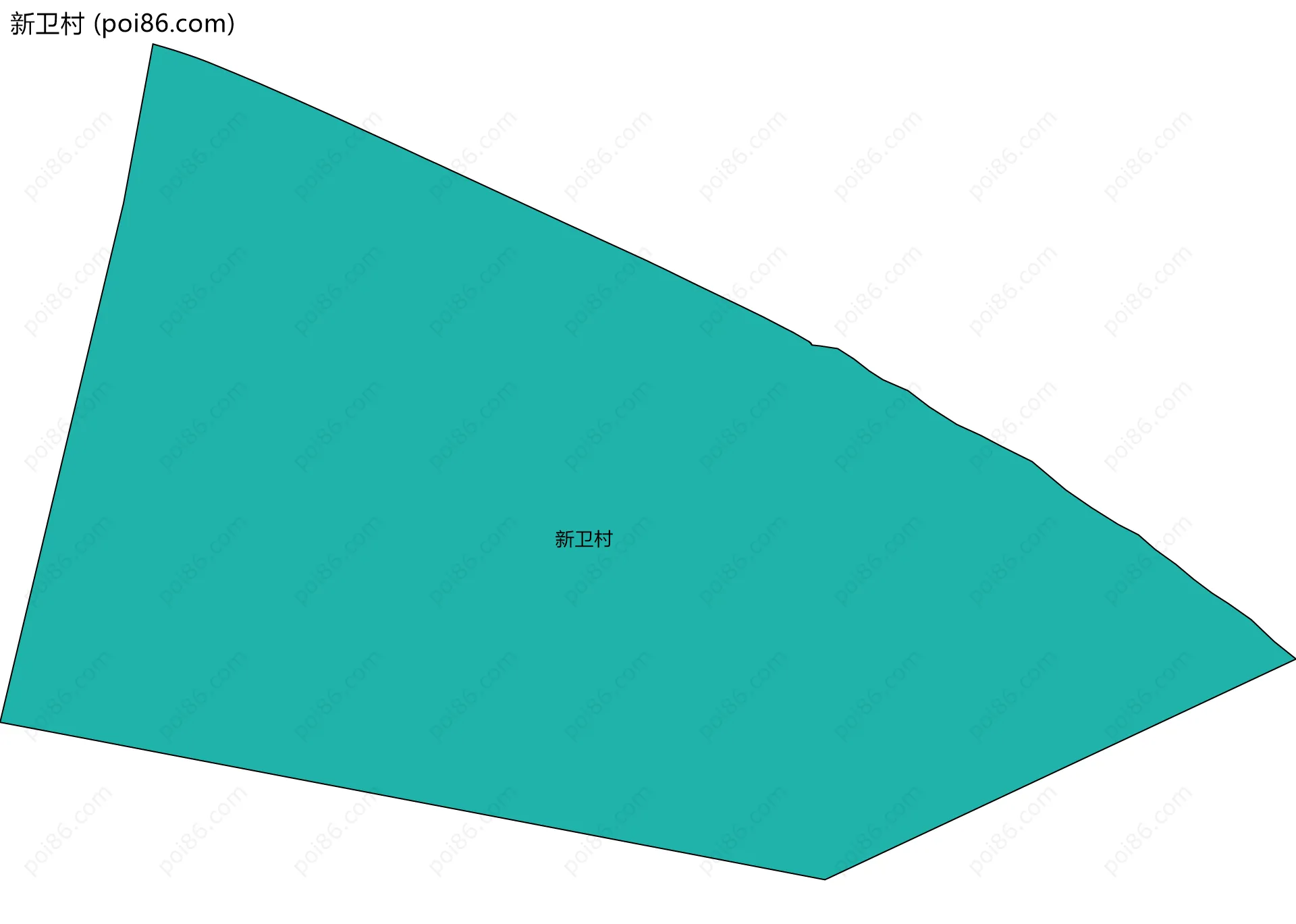 新卫村边界地图