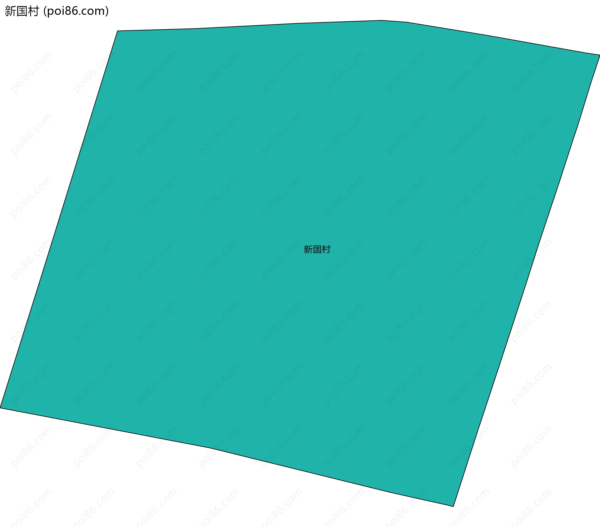 新国村边界地图