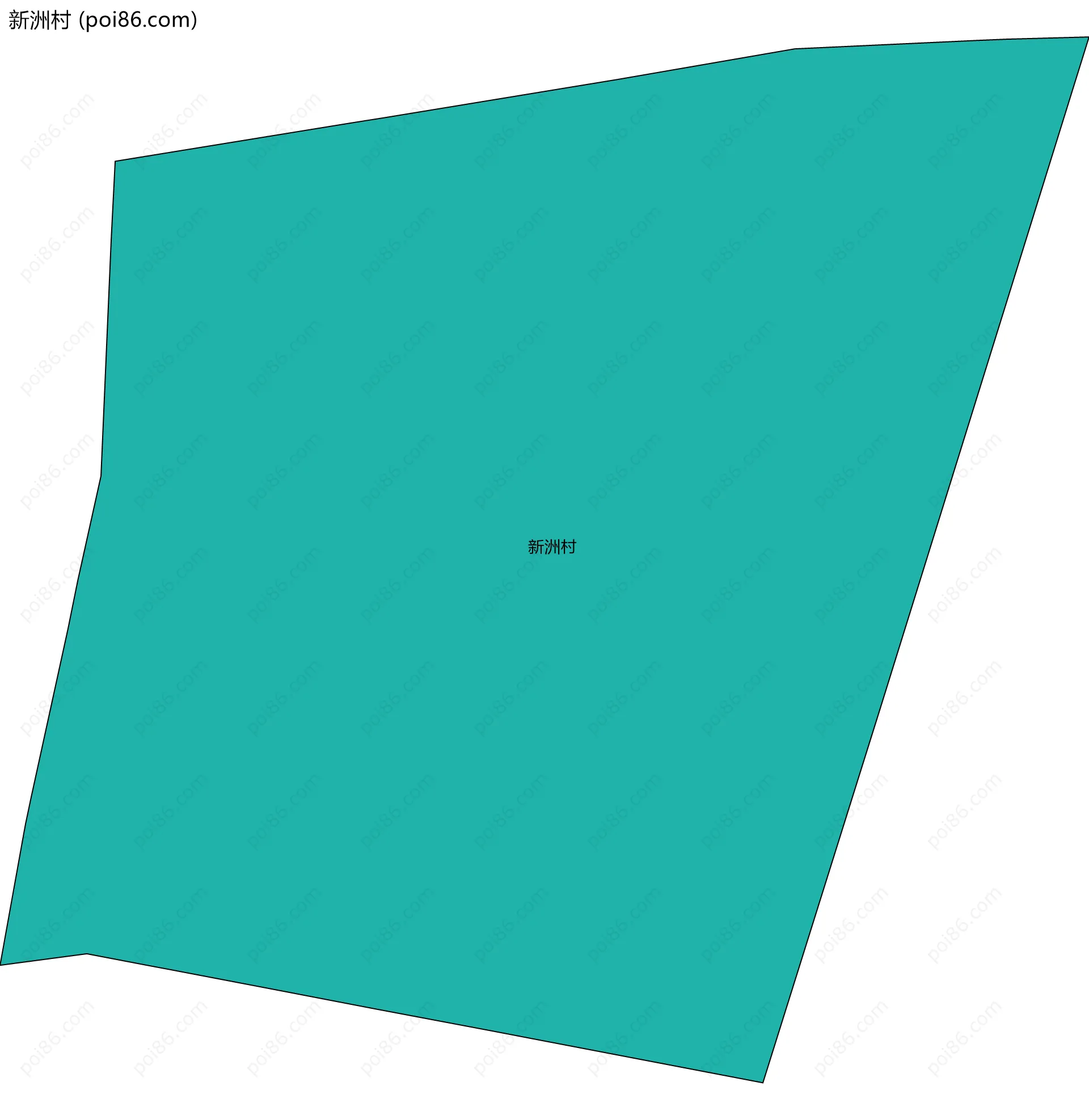 新洲村边界地图