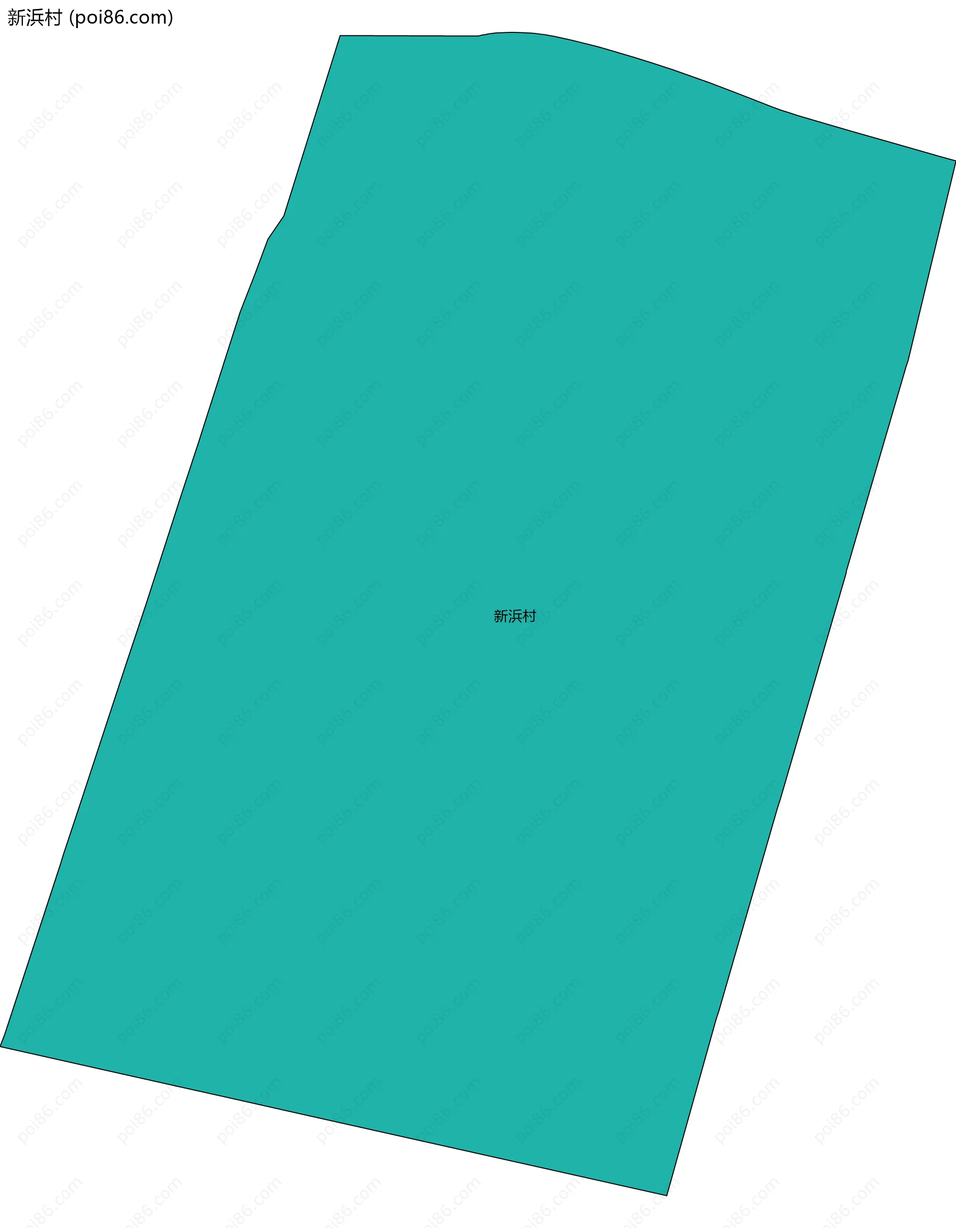 新浜村边界地图