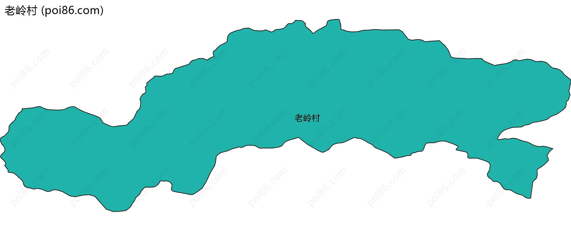 老岭村边界地图