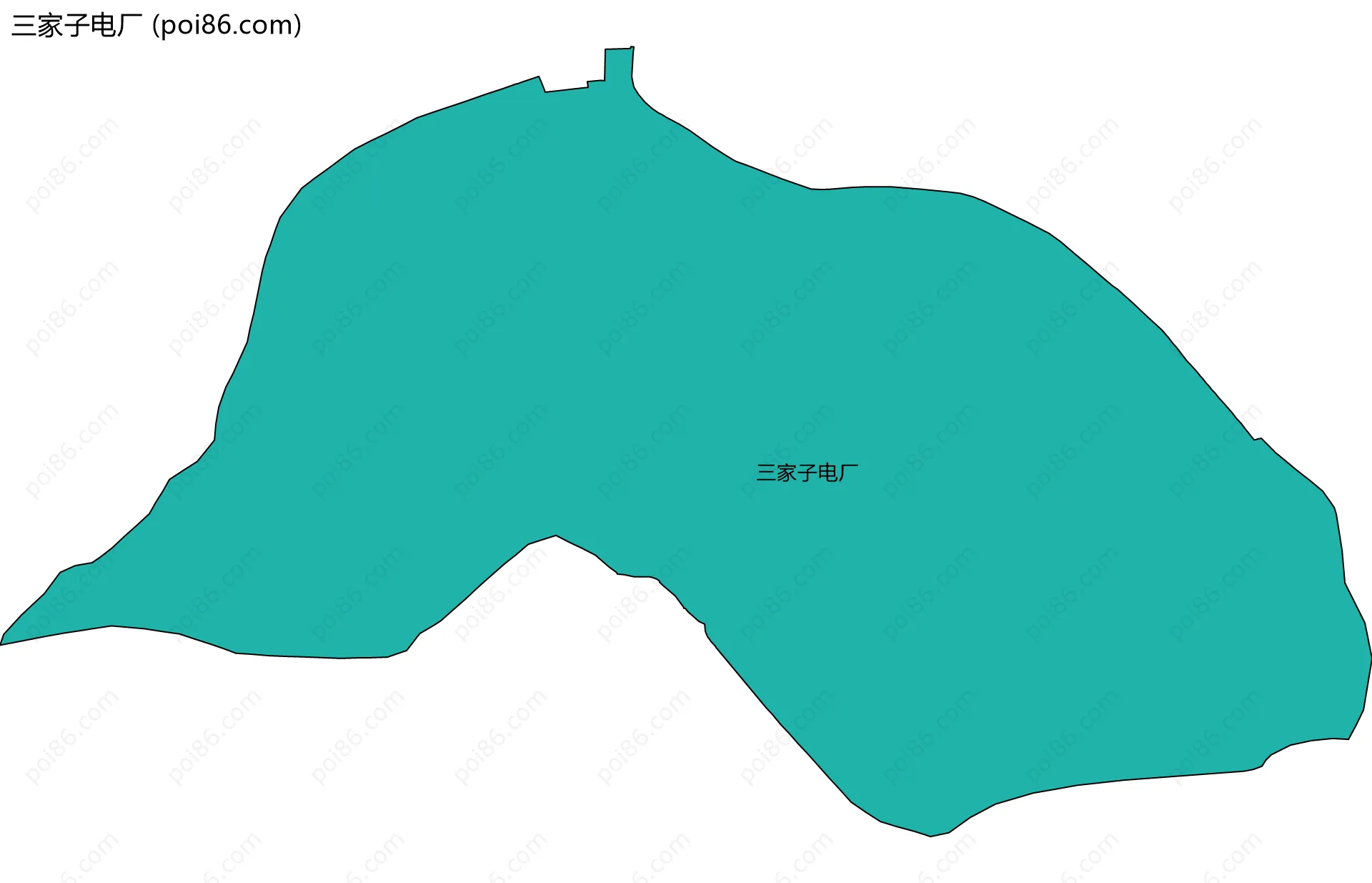 三家子电厂边界地图