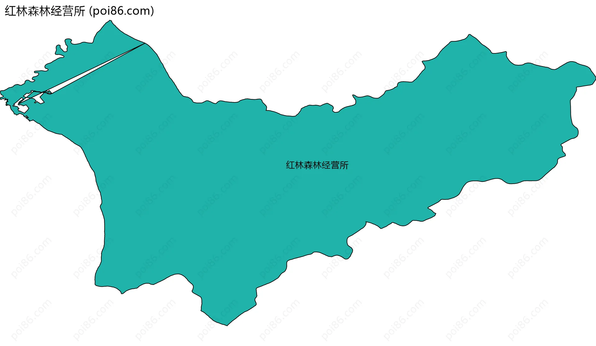 红林森林经营所边界地图