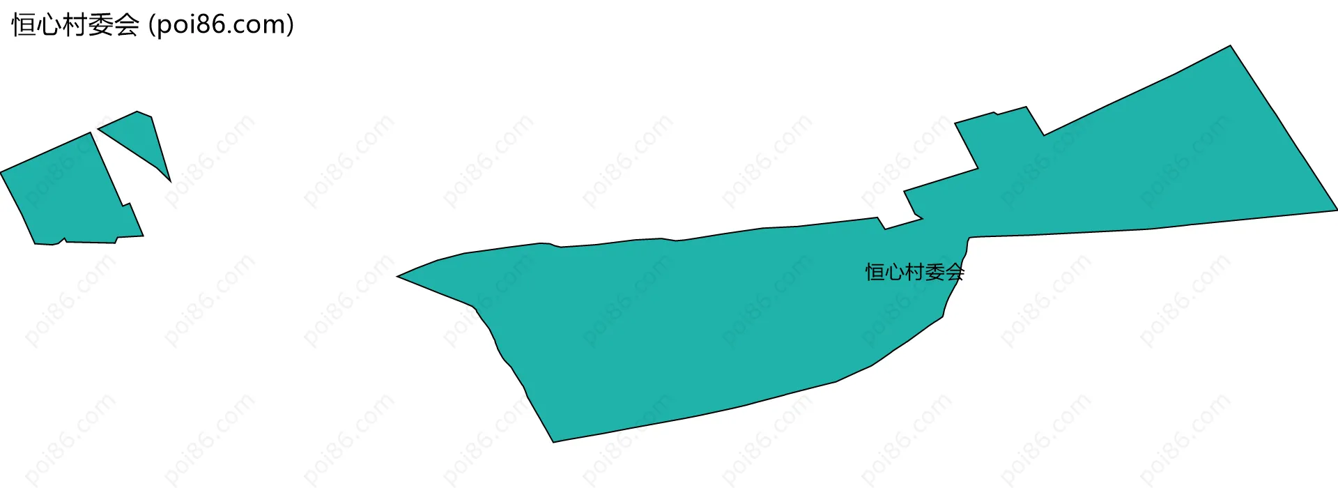 恒心村委会边界地图