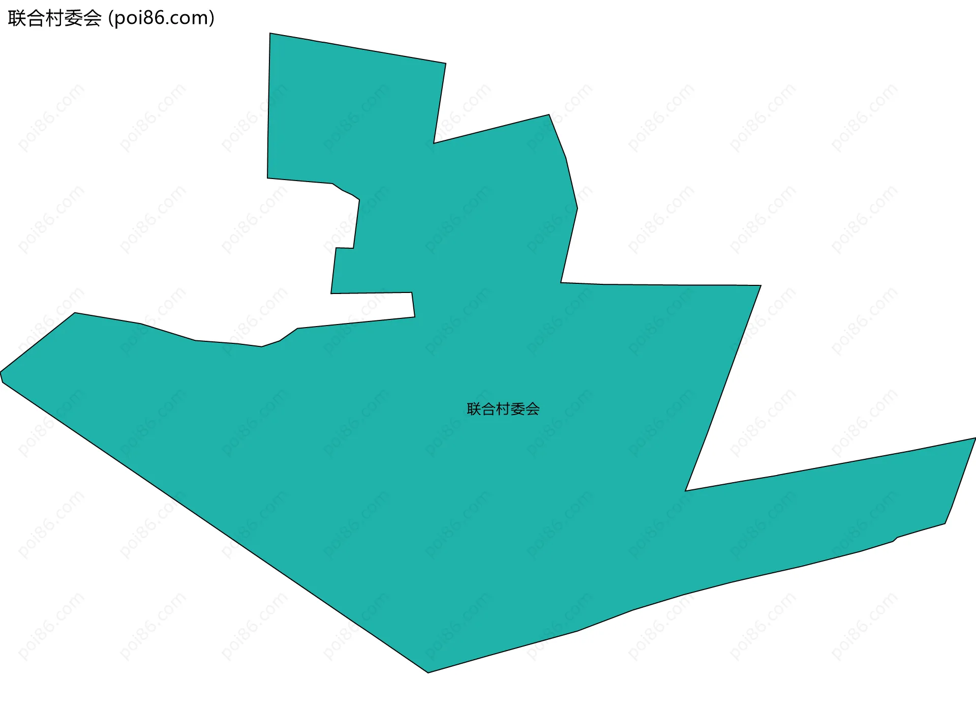联合村委会边界地图