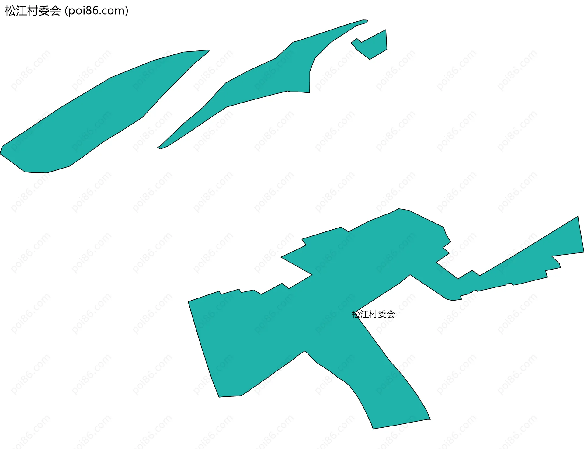 松江村委会边界地图