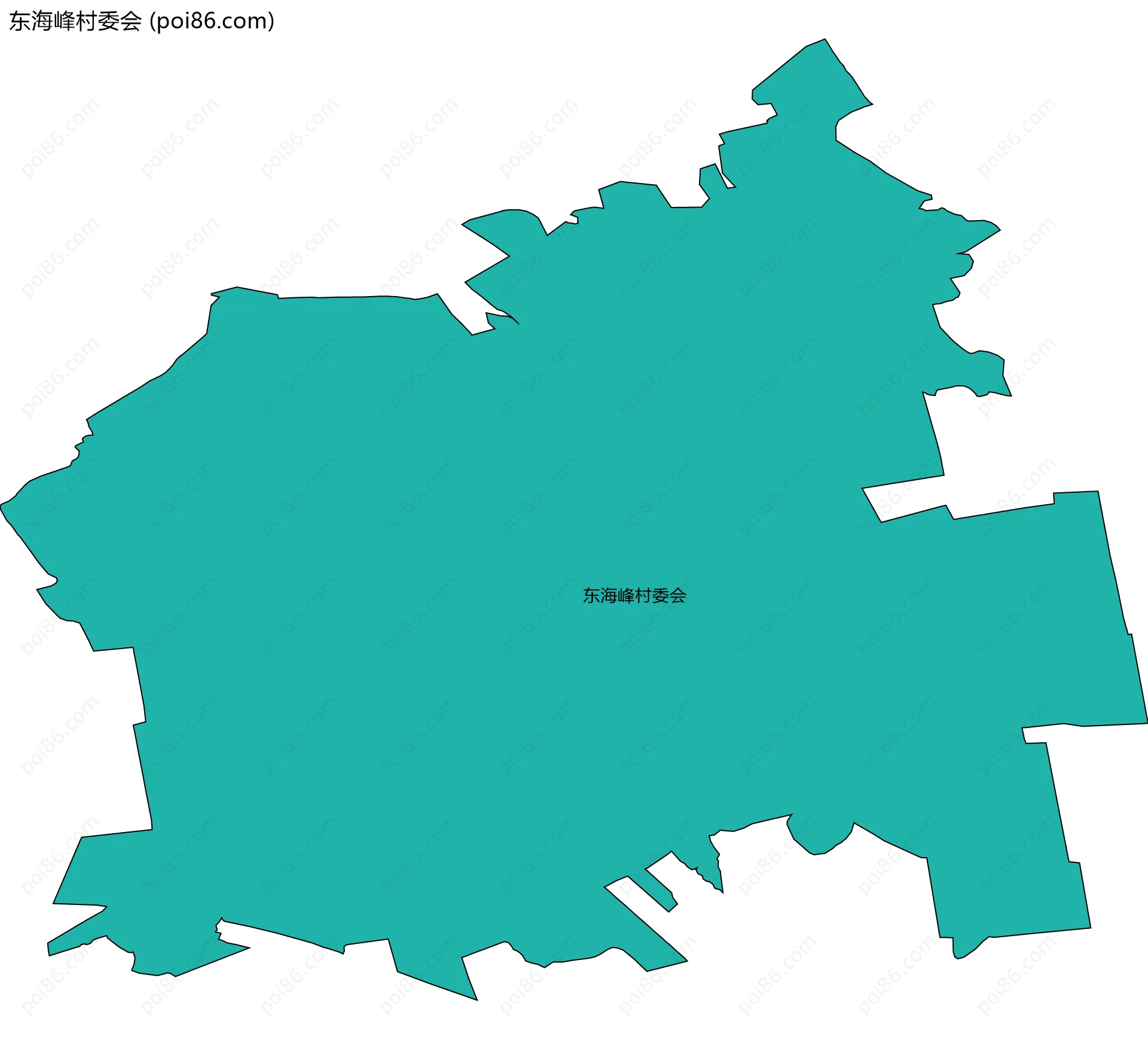 东海峰村委会边界地图