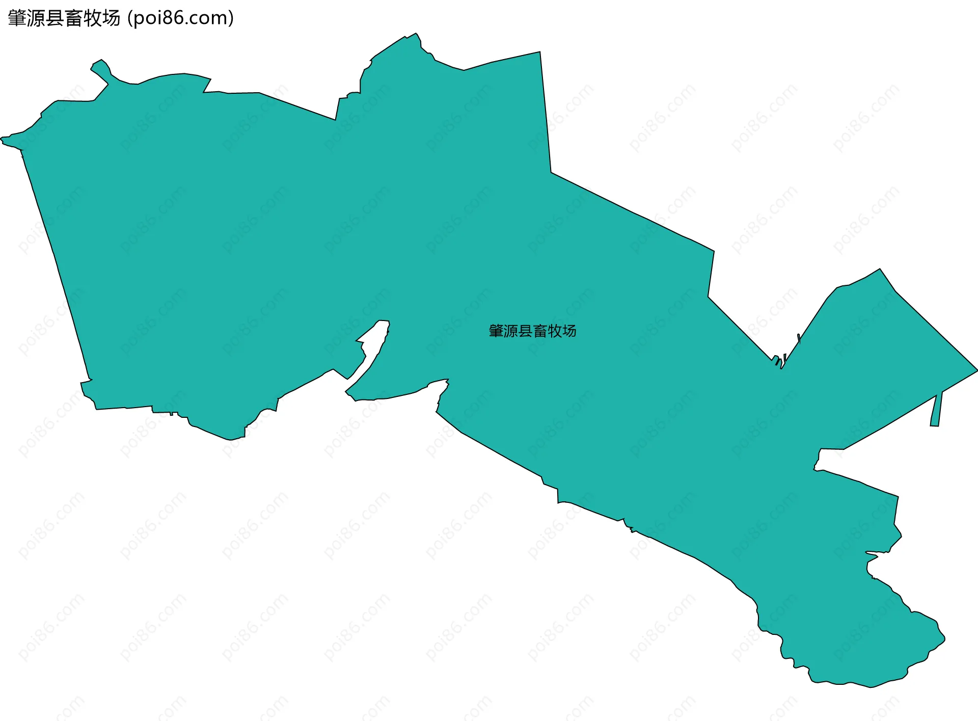 肇源县畜牧场边界地图