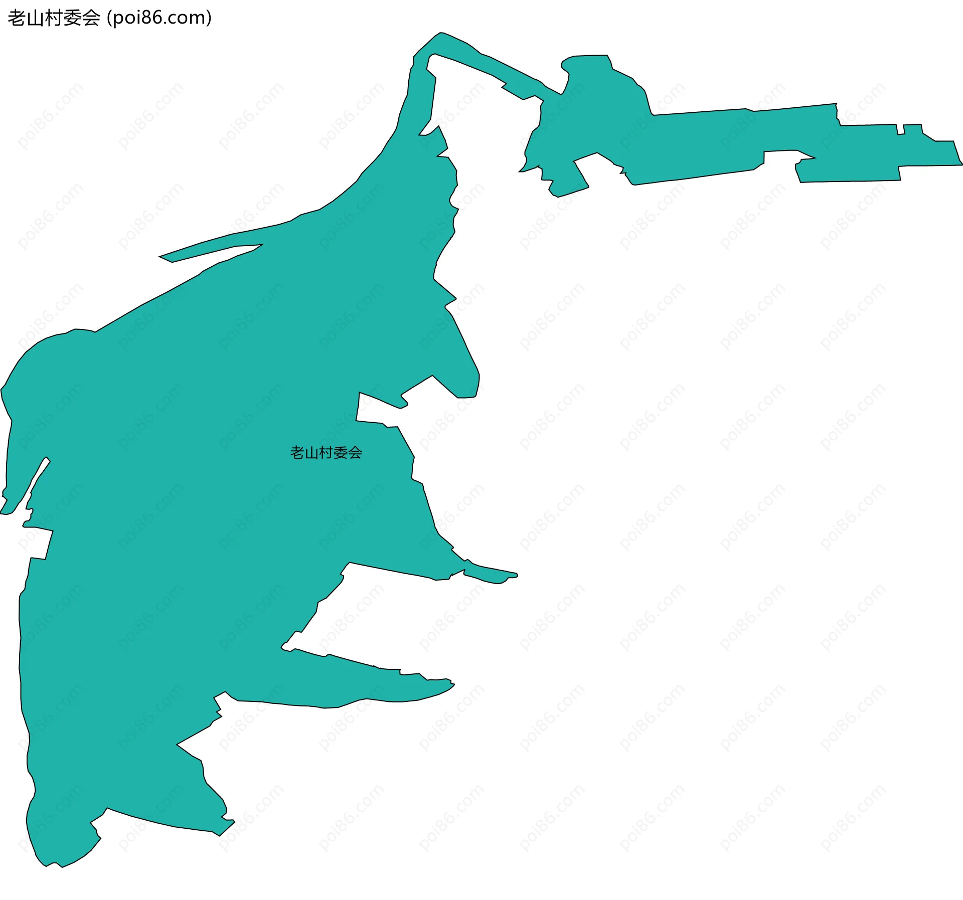 老山村委会边界地图