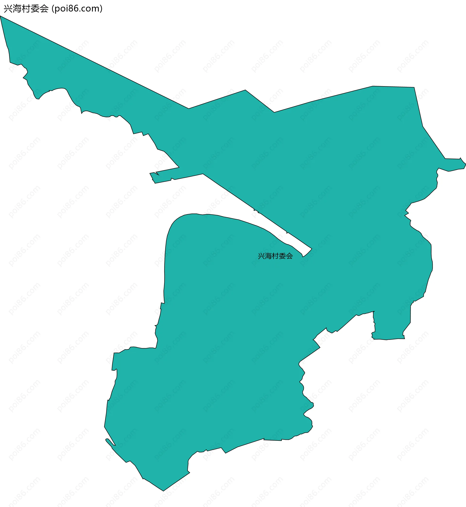 兴海村委会边界地图