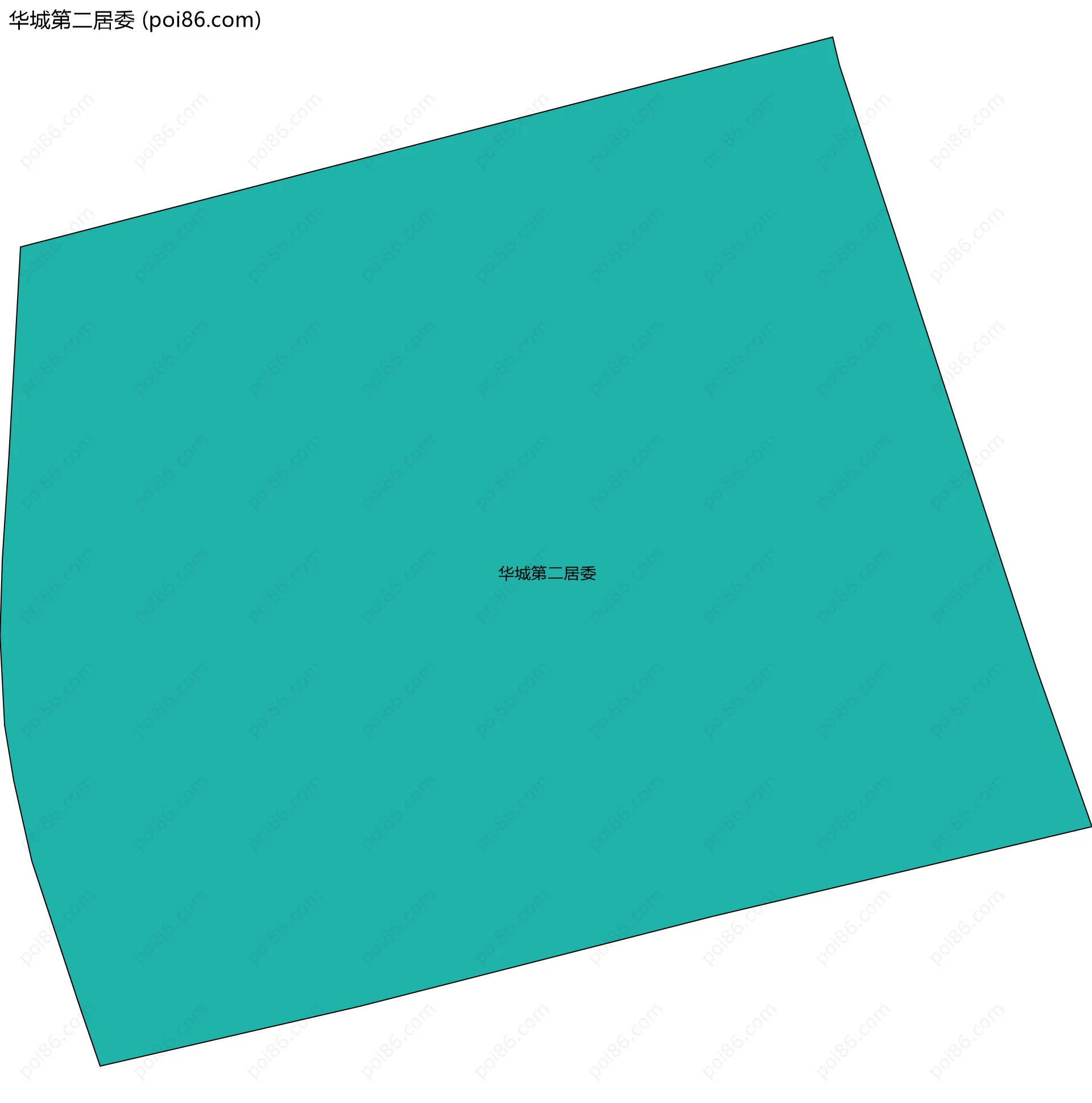 华城第二居委边界地图