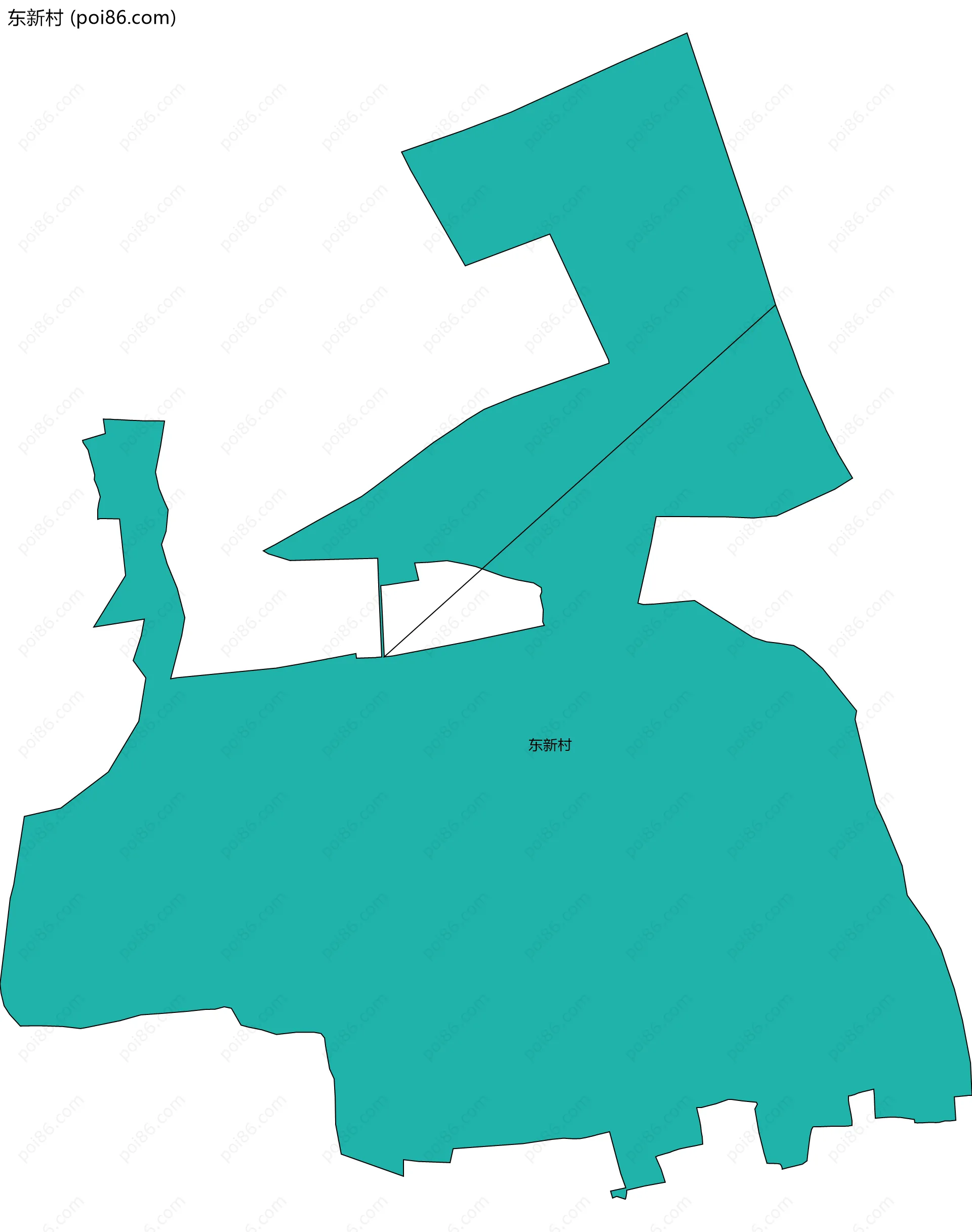 东新村边界地图