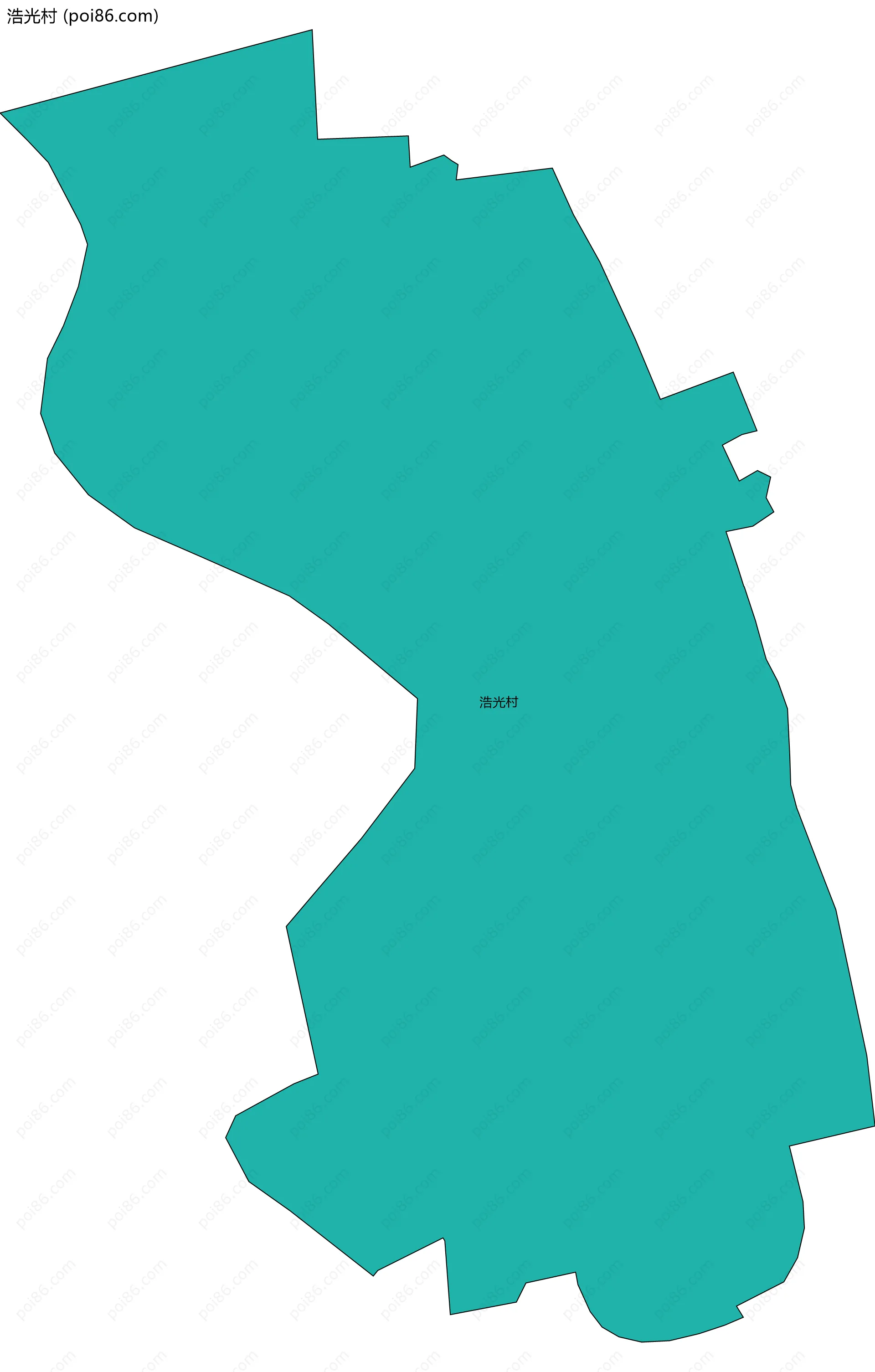 浩光村边界地图