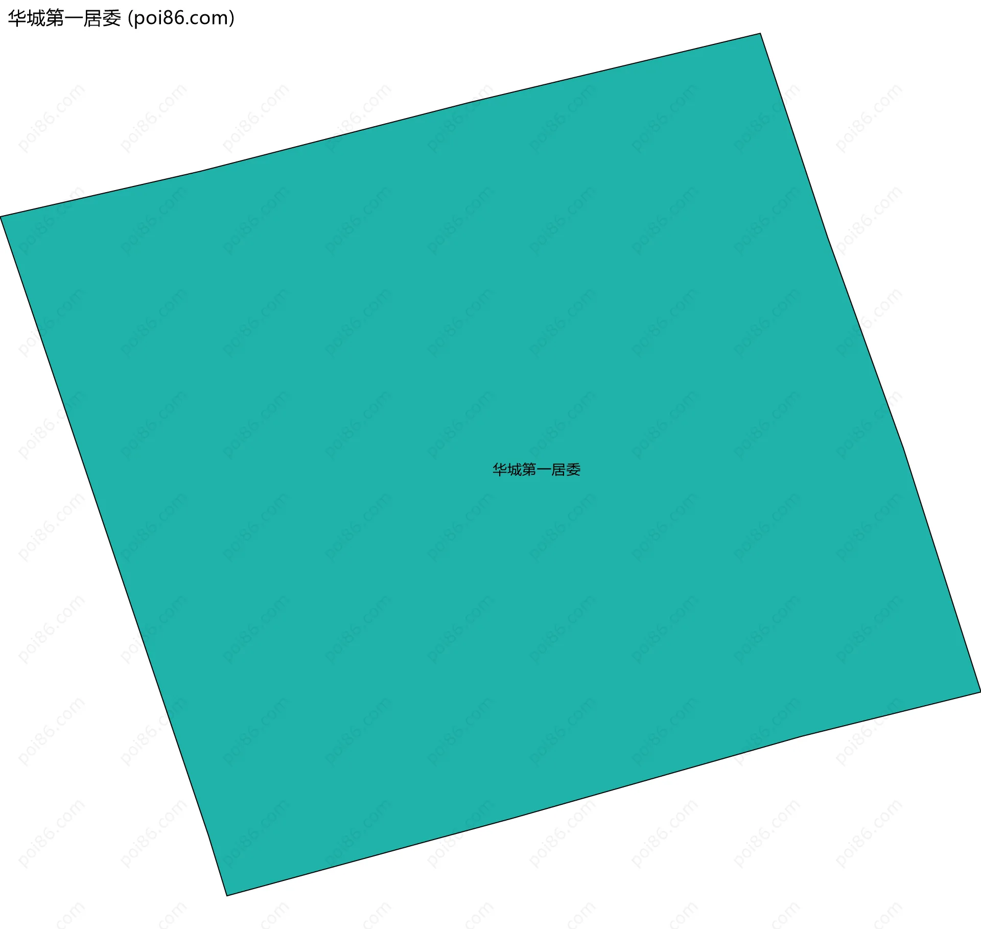 华城第一居委边界地图