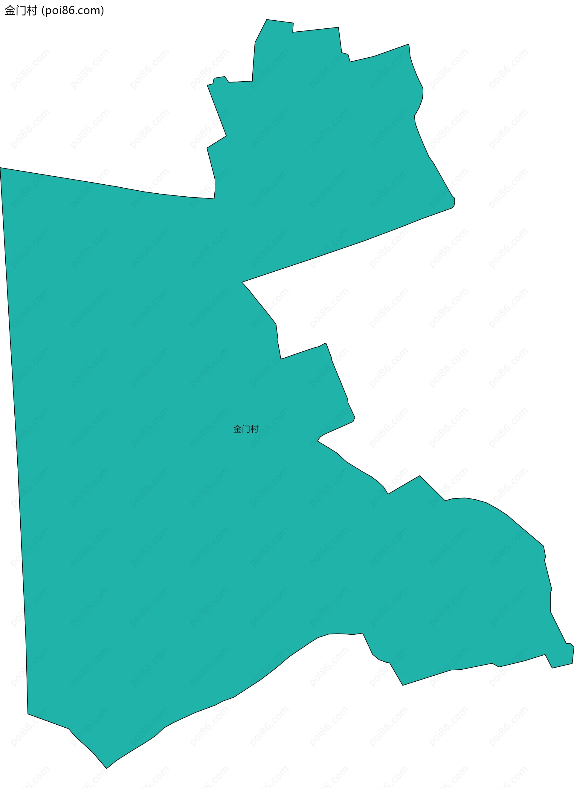 金门村边界地图