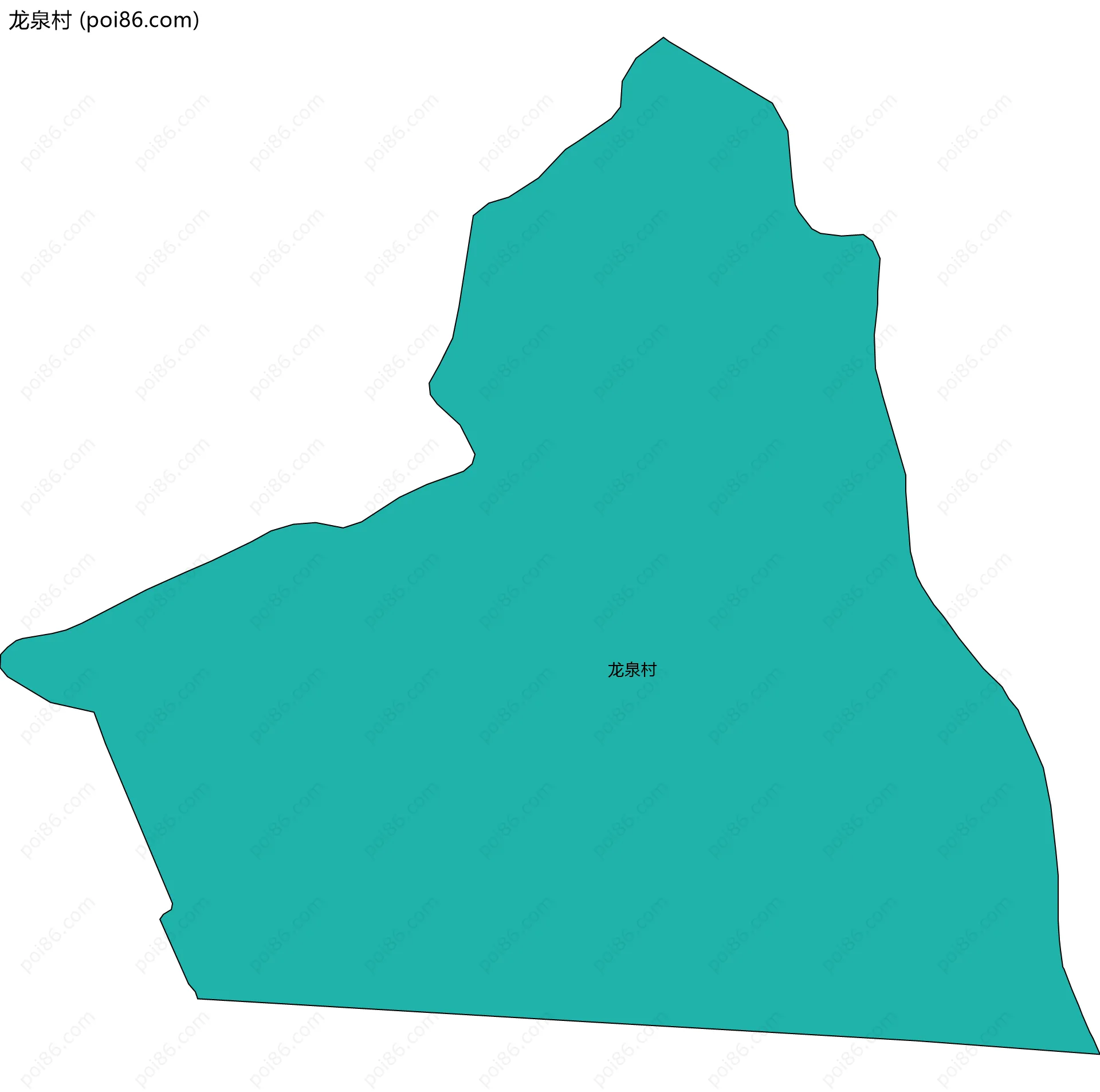 龙泉村边界地图