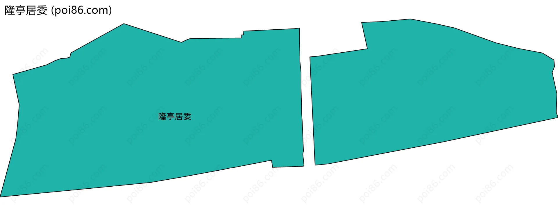 隆亭居委边界地图