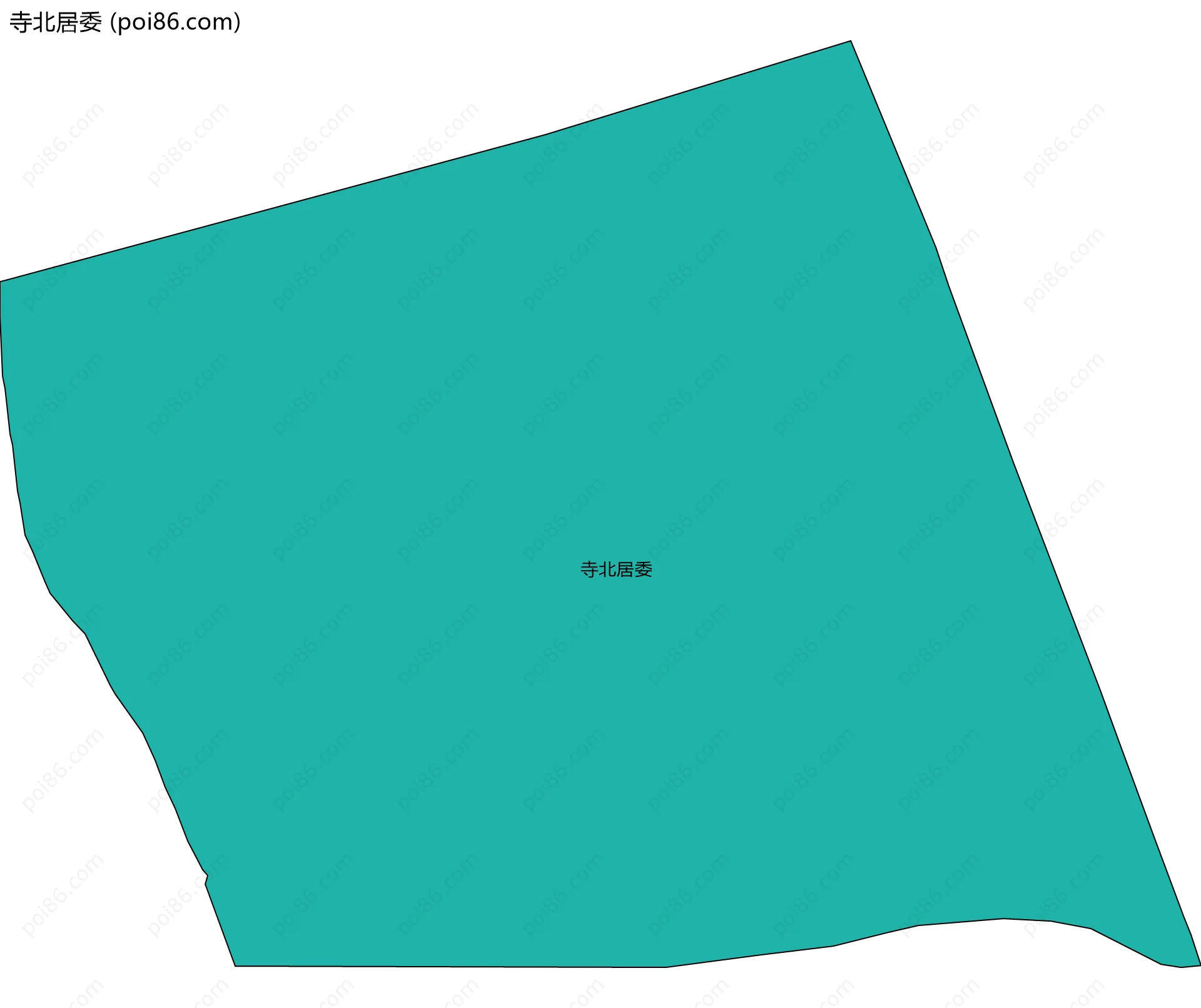 寺北居委边界地图