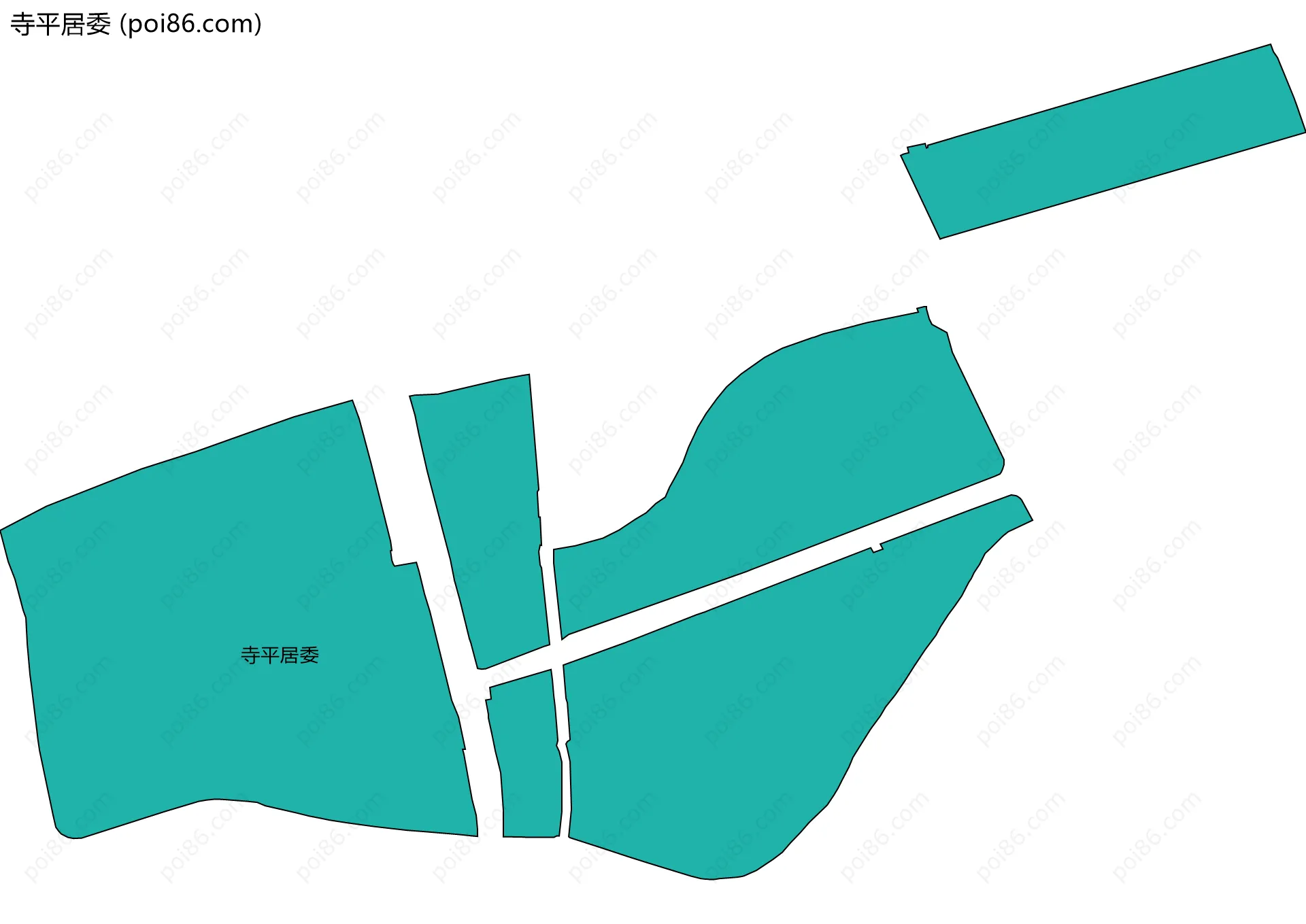 寺平居委边界地图